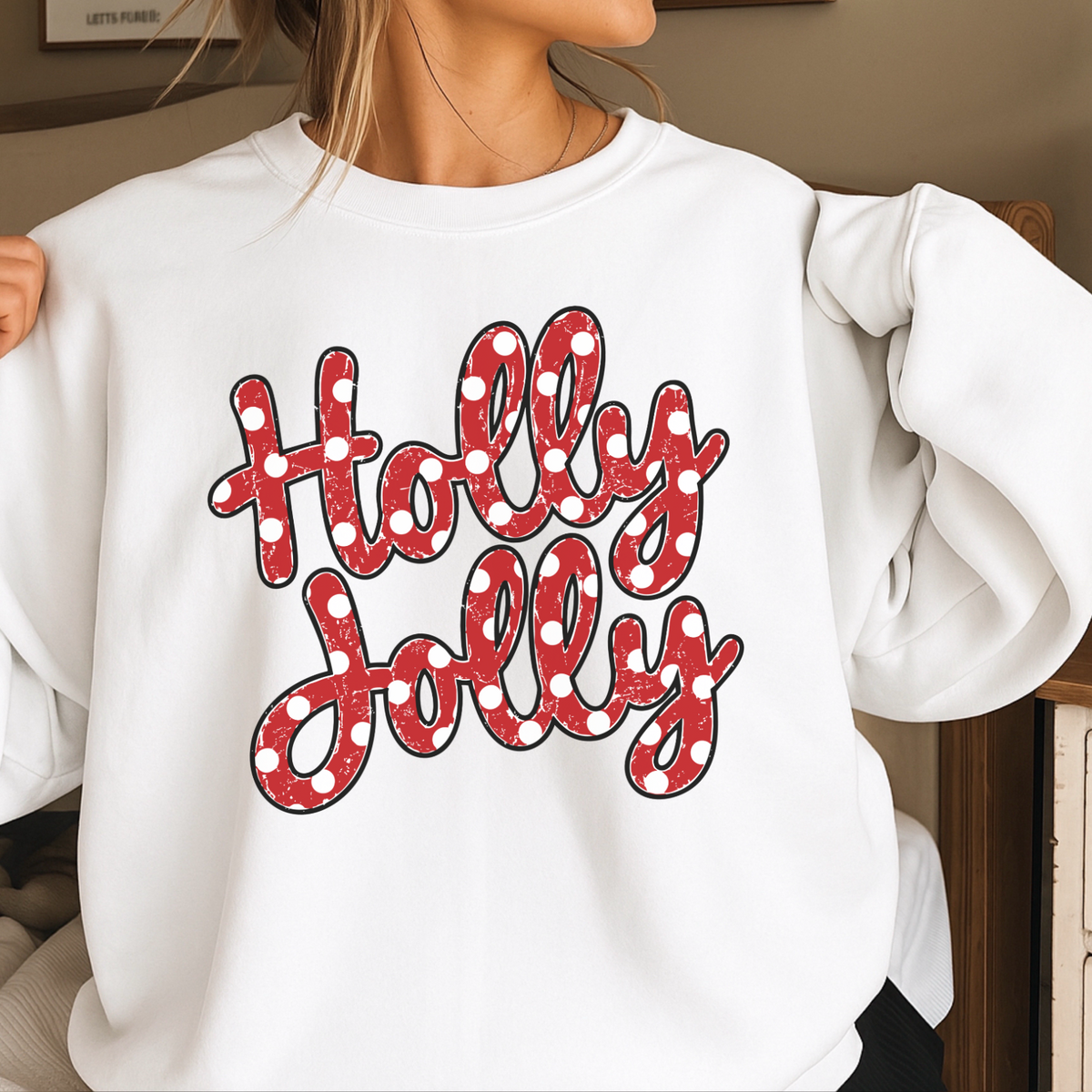 Holly Jolly Christmas Crewneck Sweatshirt
