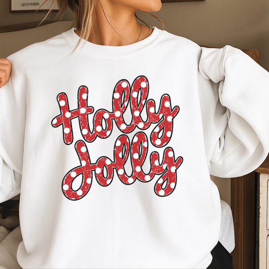 Holly Jolly Christmas Crewneck Sweatshirt