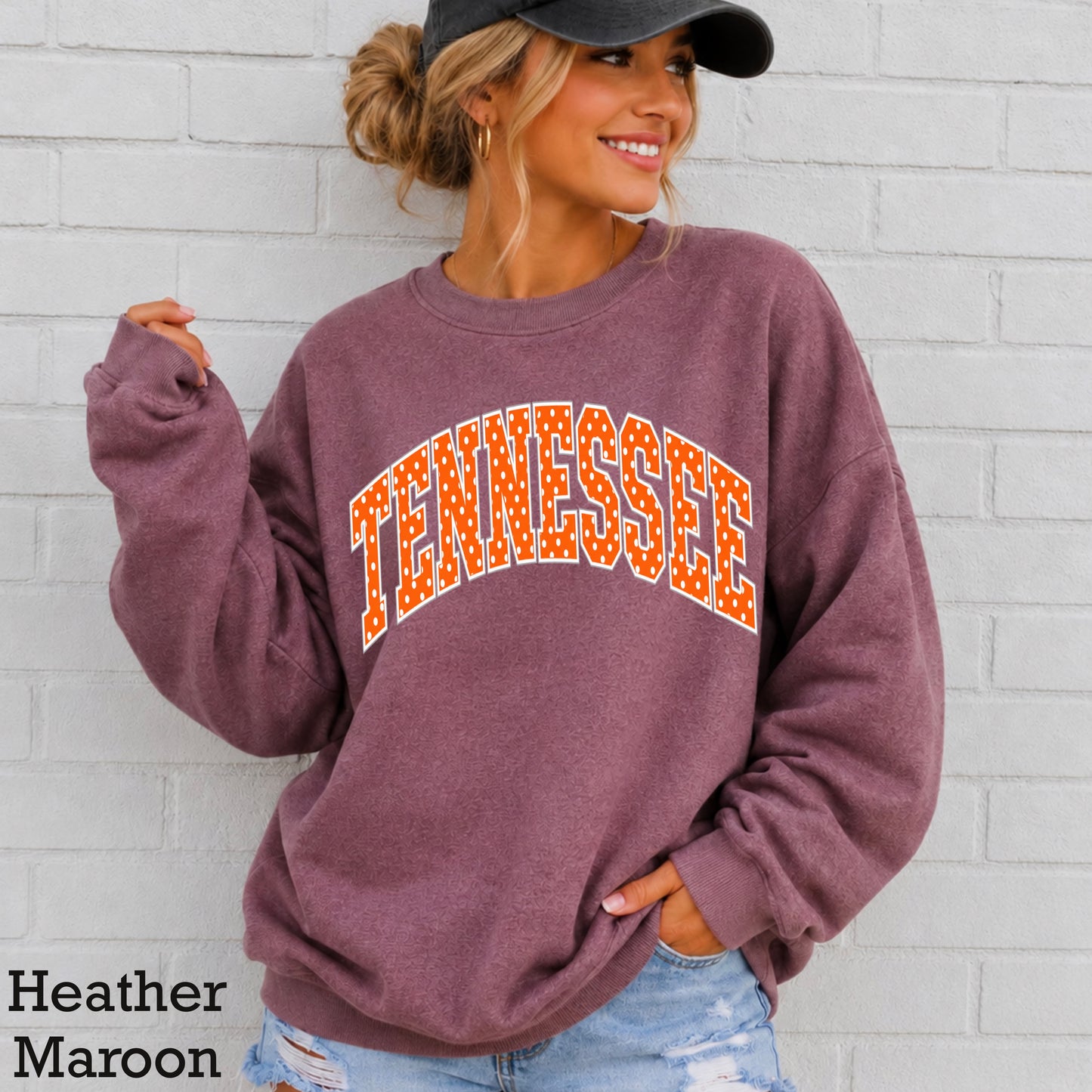 Tennessee Polka Dot Crewneck Sweatshirt