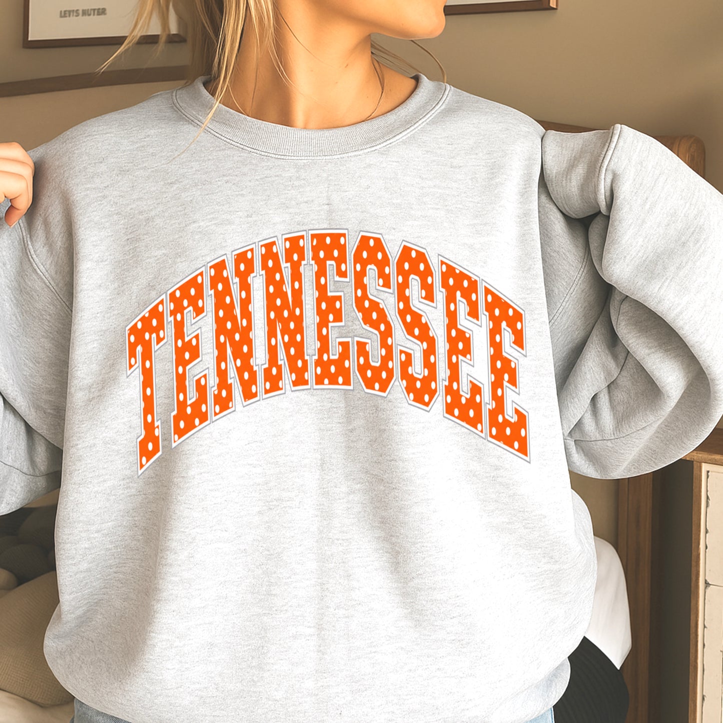 Tennessee Polka Dot Crewneck Sweatshirt