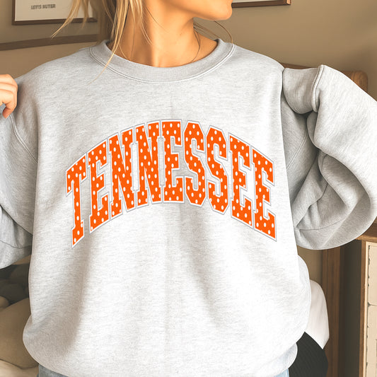 Tennessee Polka Dot Crewneck Sweatshirt
