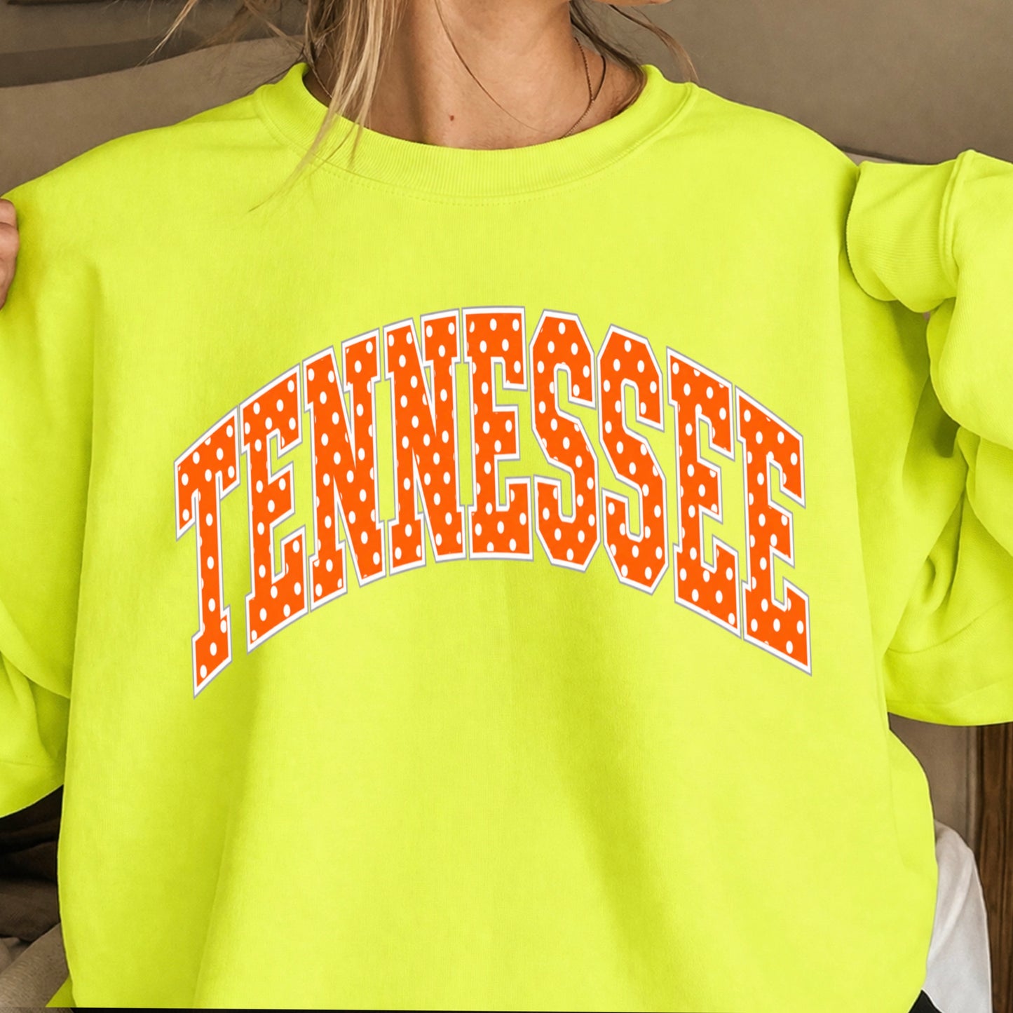 Tennessee Polka Dot Crewneck Sweatshirt