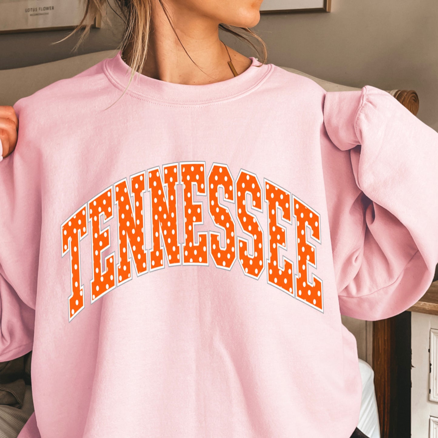 Tennessee Polka Dot Crewneck Sweatshirt