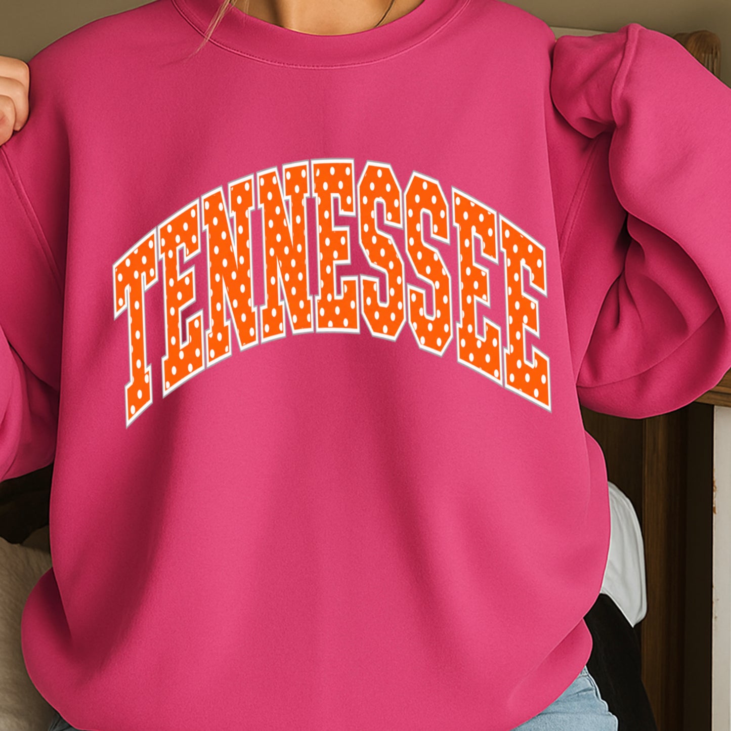 Tennessee Polka Dot Crewneck Sweatshirt