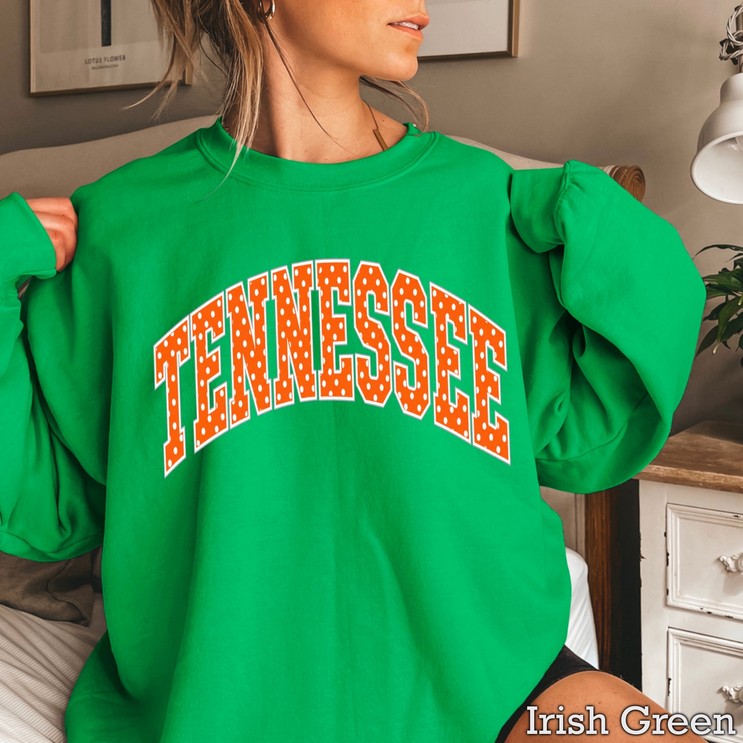 Tennessee Polka Dot Crewneck Sweatshirt