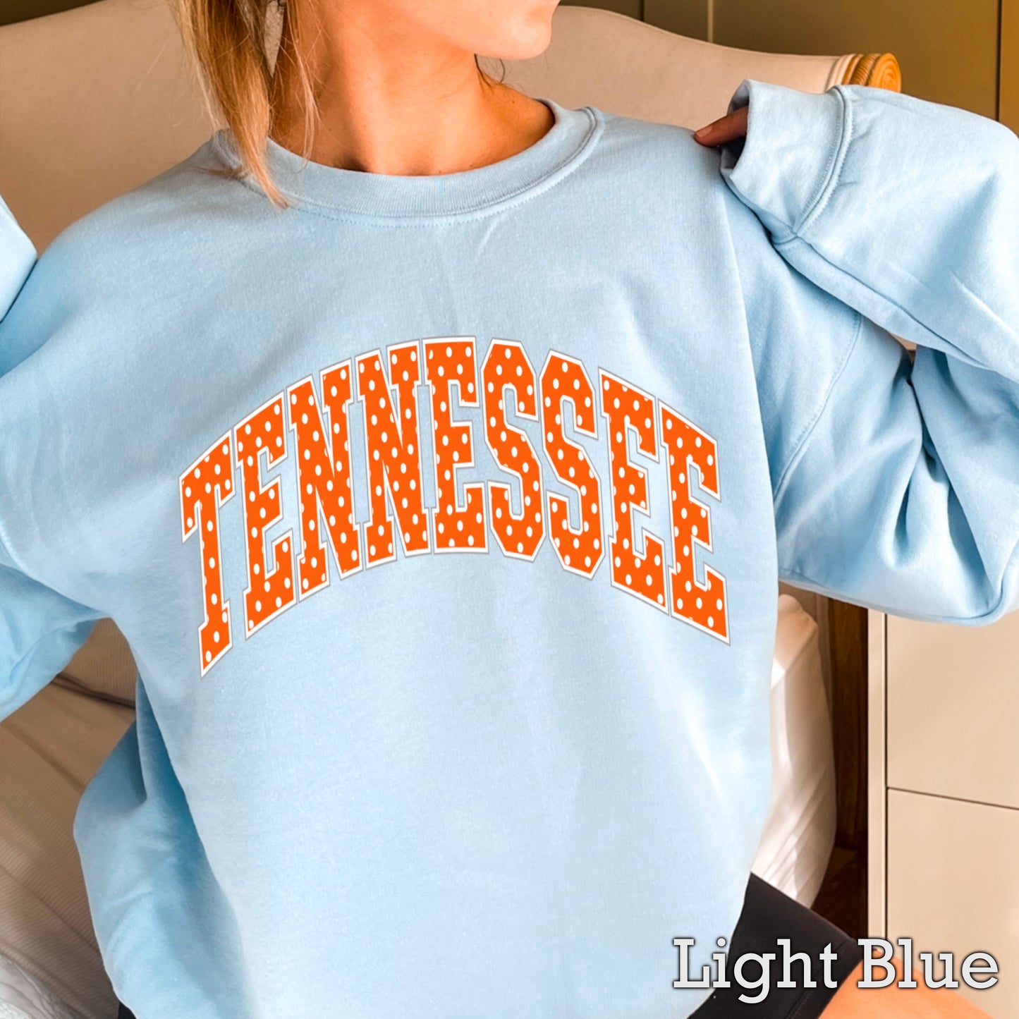Tennessee Polka Dot Crewneck Sweatshirt