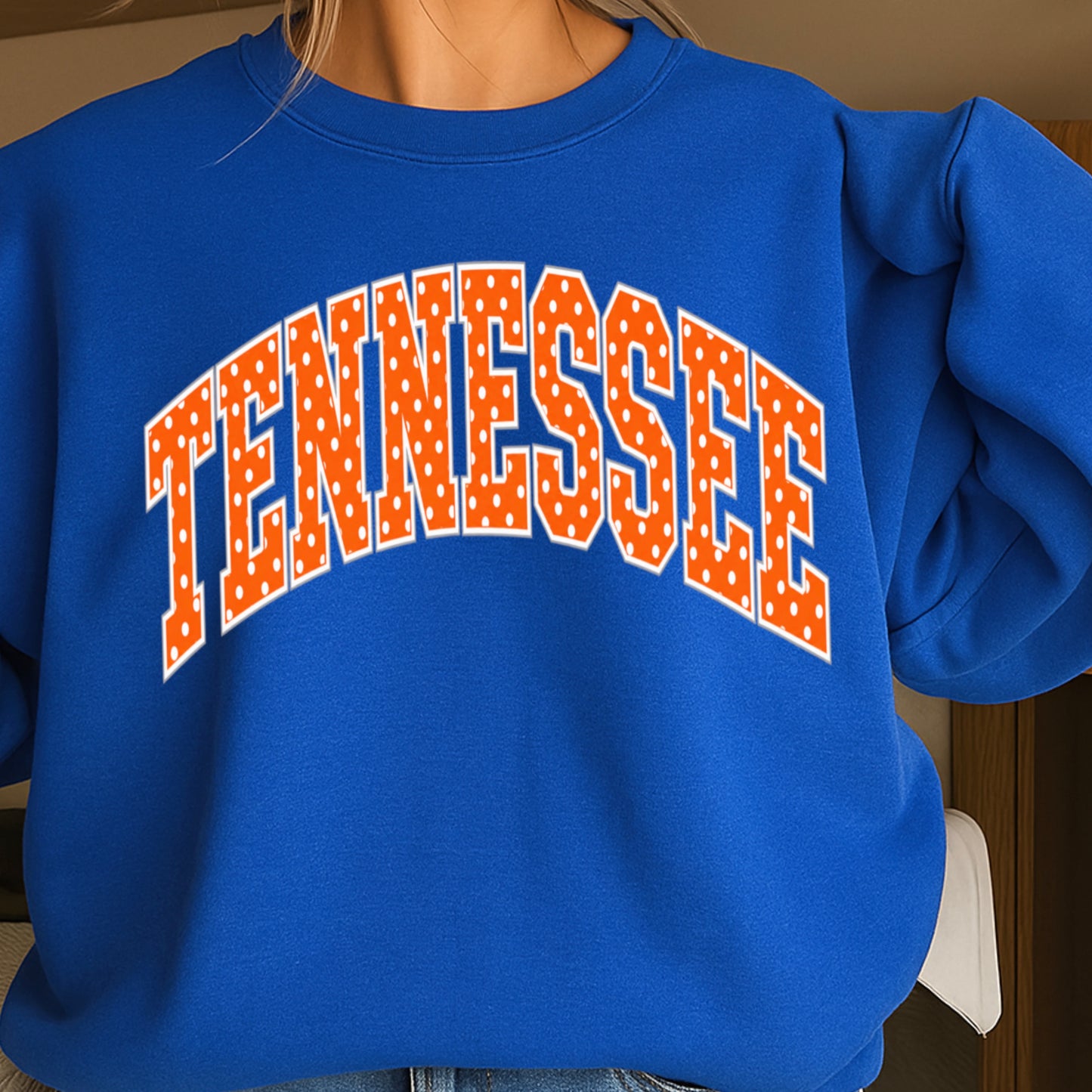 Tennessee Polka Dot Crewneck Sweatshirt