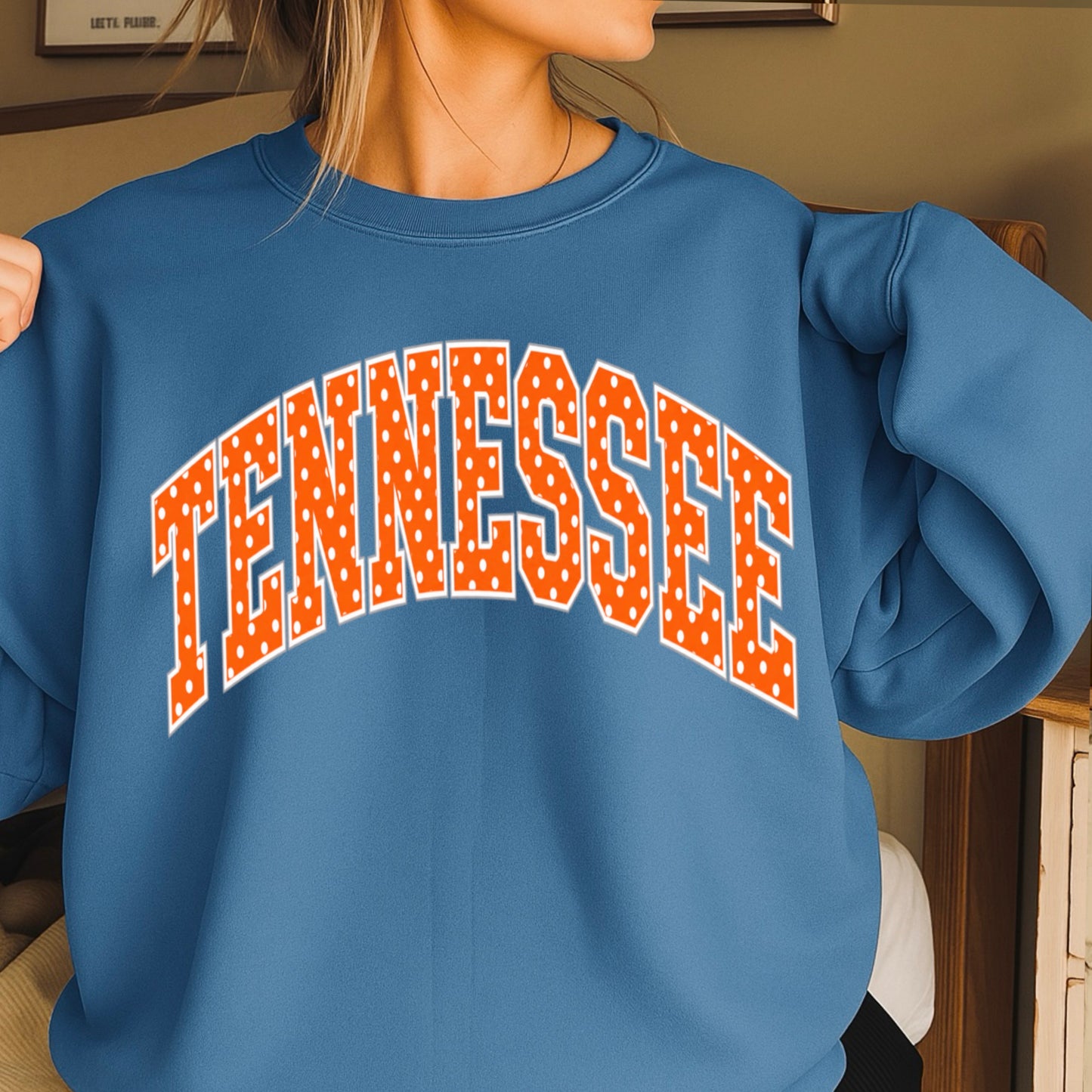 Tennessee Polka Dot Crewneck Sweatshirt
