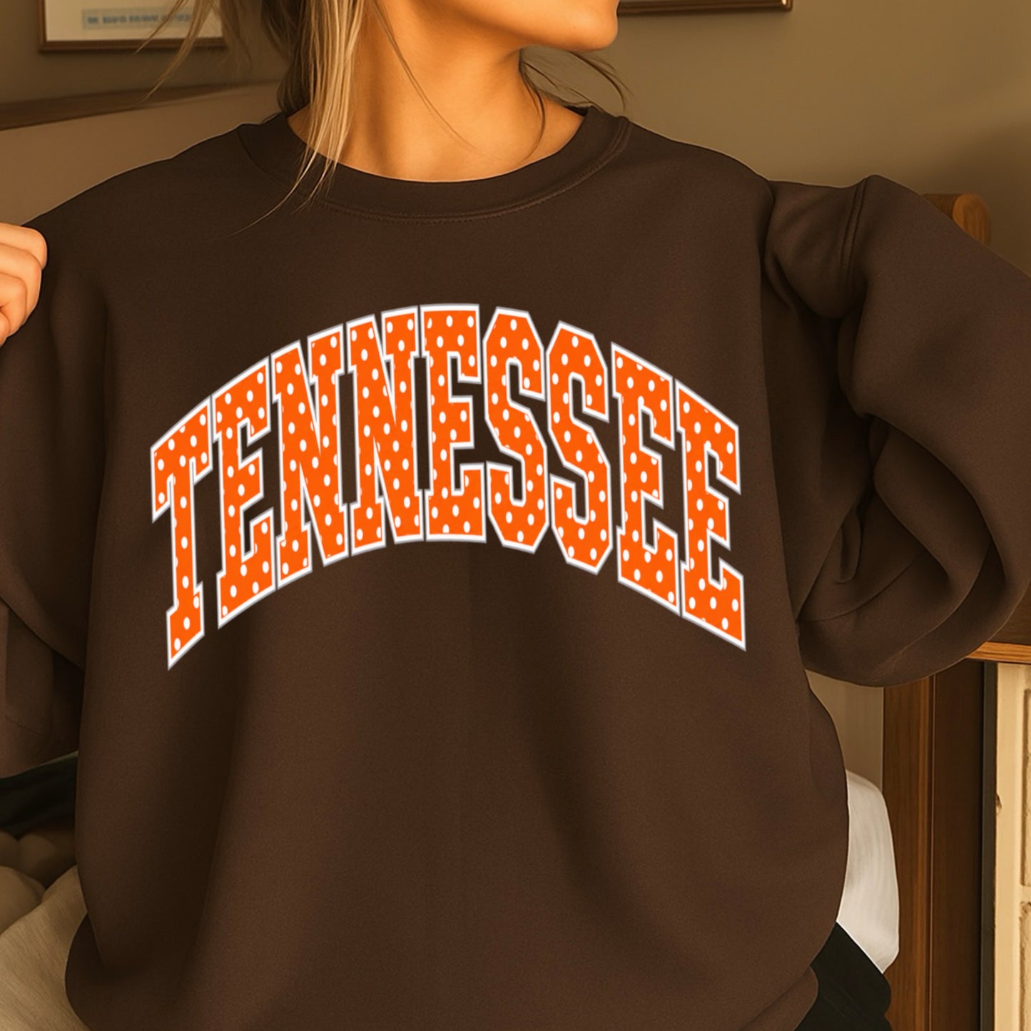 Tennessee Polka Dot Crewneck Sweatshirt