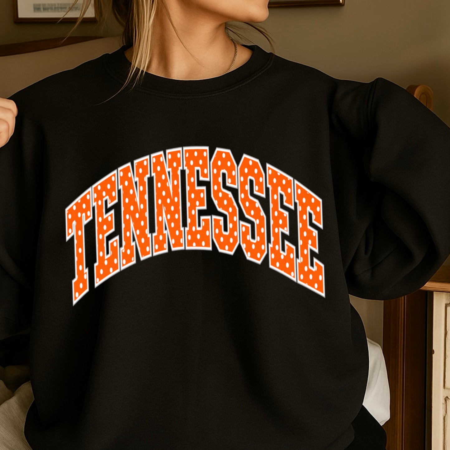 Tennessee Polka Dot Crewneck Sweatshirt
