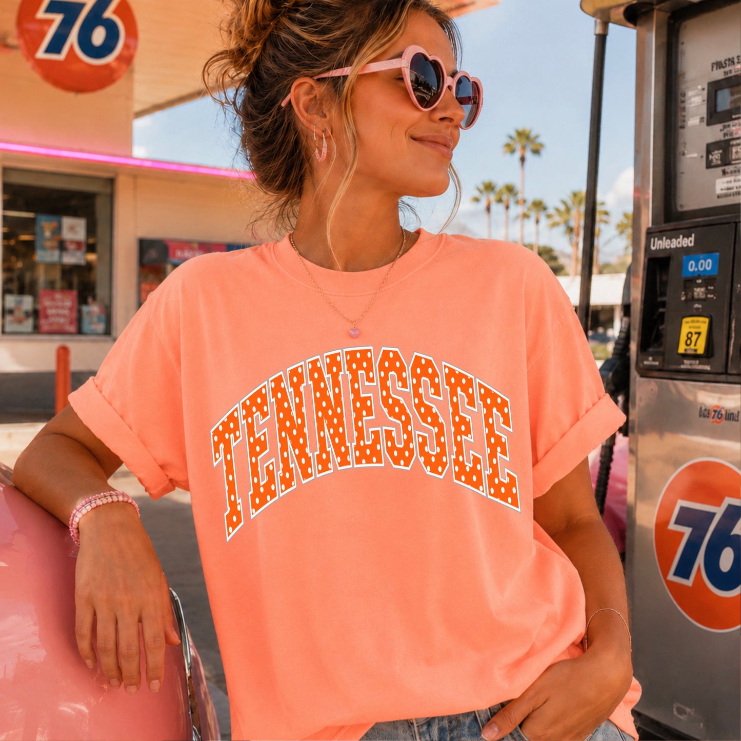 Tennessee Polka Dot Comfort Color Graphic Tee