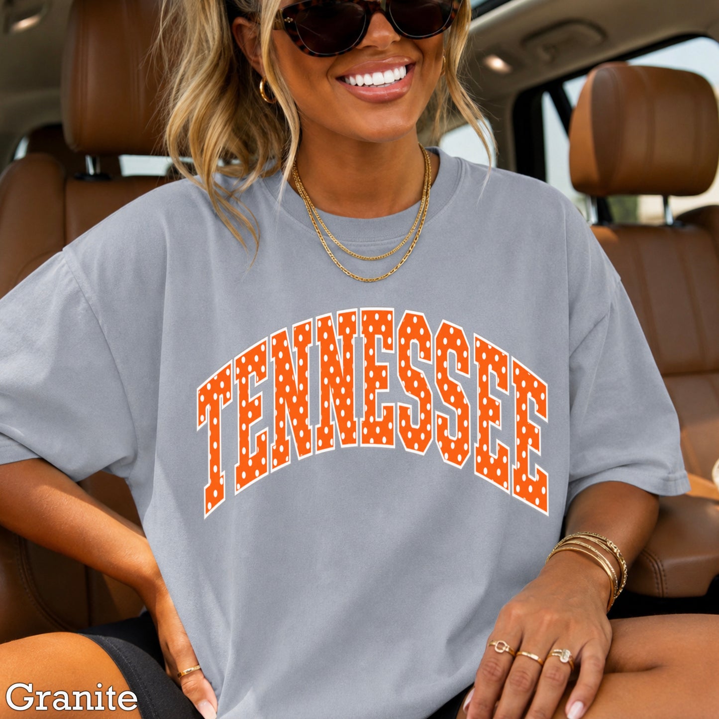 Tennessee Polka Dot Comfort Color Graphic Tee