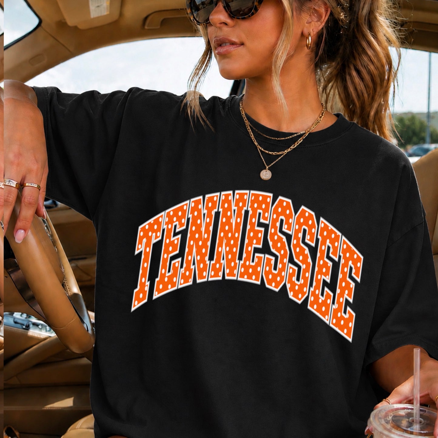 Tennessee Polka Dot Comfort Color Graphic Tee