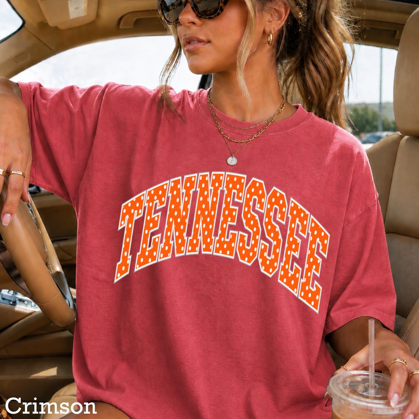 Tennessee Polka Dot Comfort Color Graphic Tee