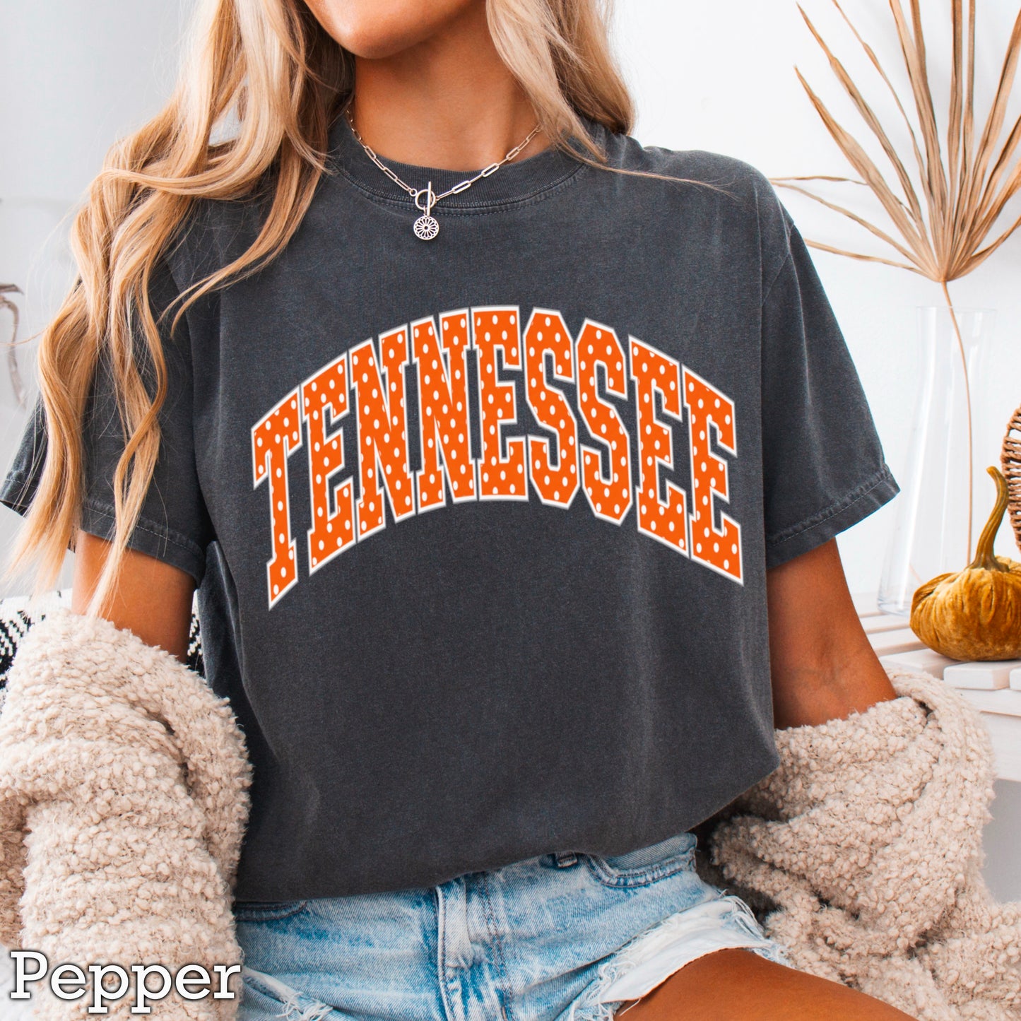 Tennessee Polka Dot Comfort Color Graphic Tee