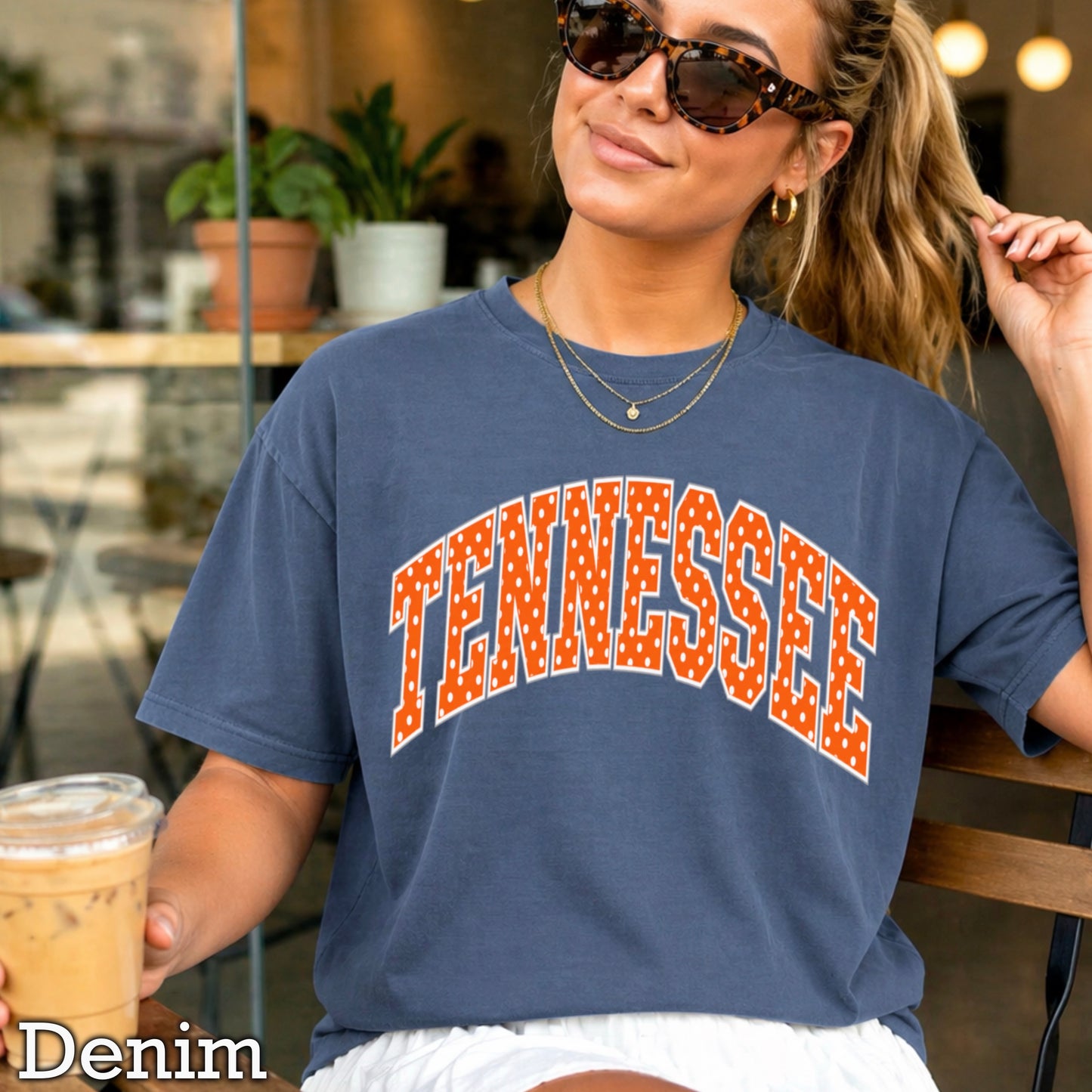 Tennessee Polka Dot Comfort Color Graphic Tee