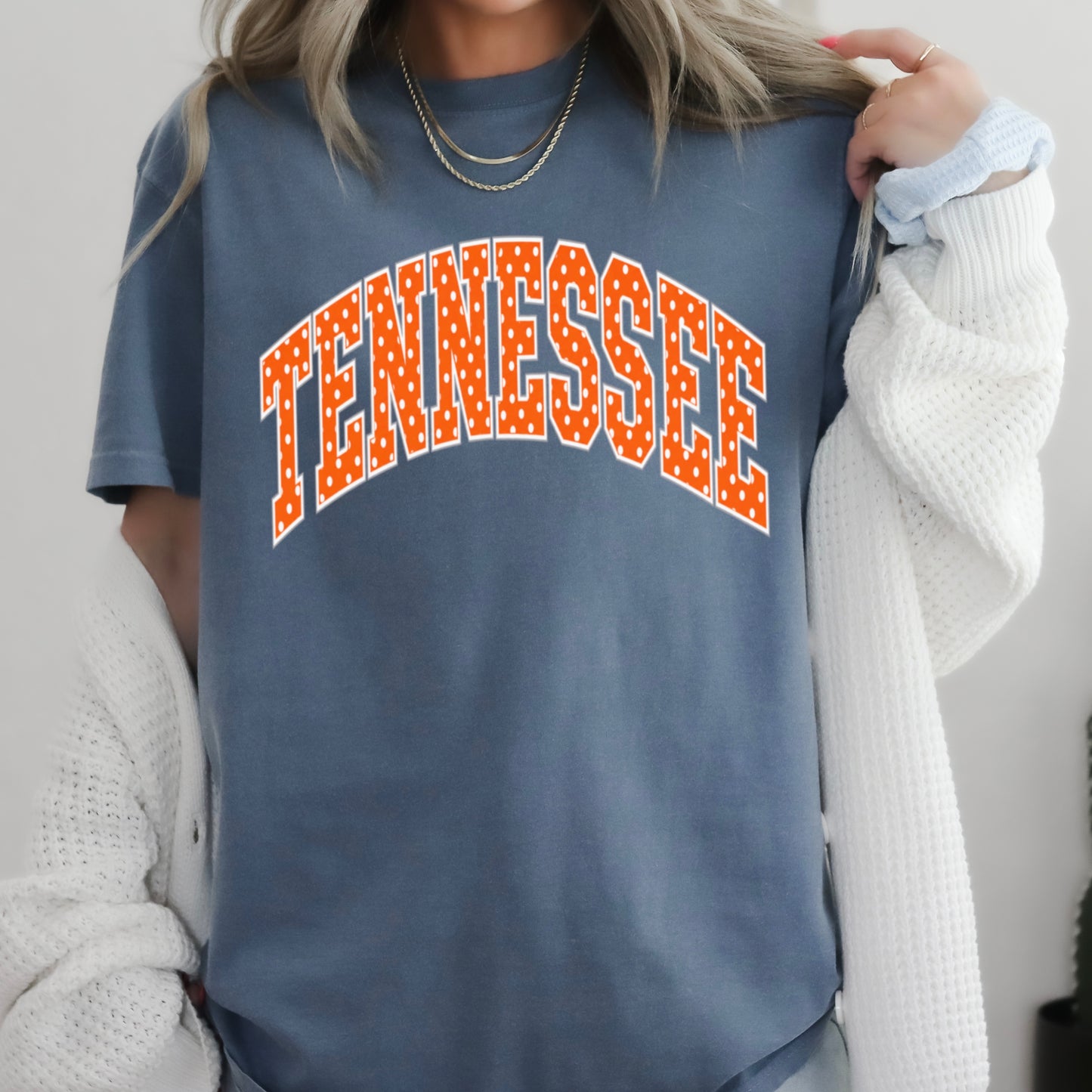 Tennessee Polka Dot Comfort Color Graphic Tee