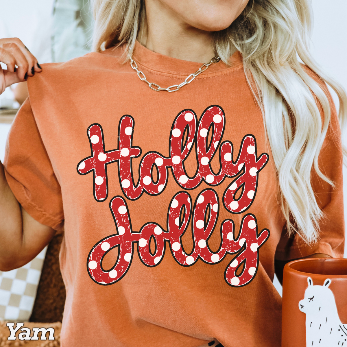 Holly Jolly Comfort Color Graphic Tee