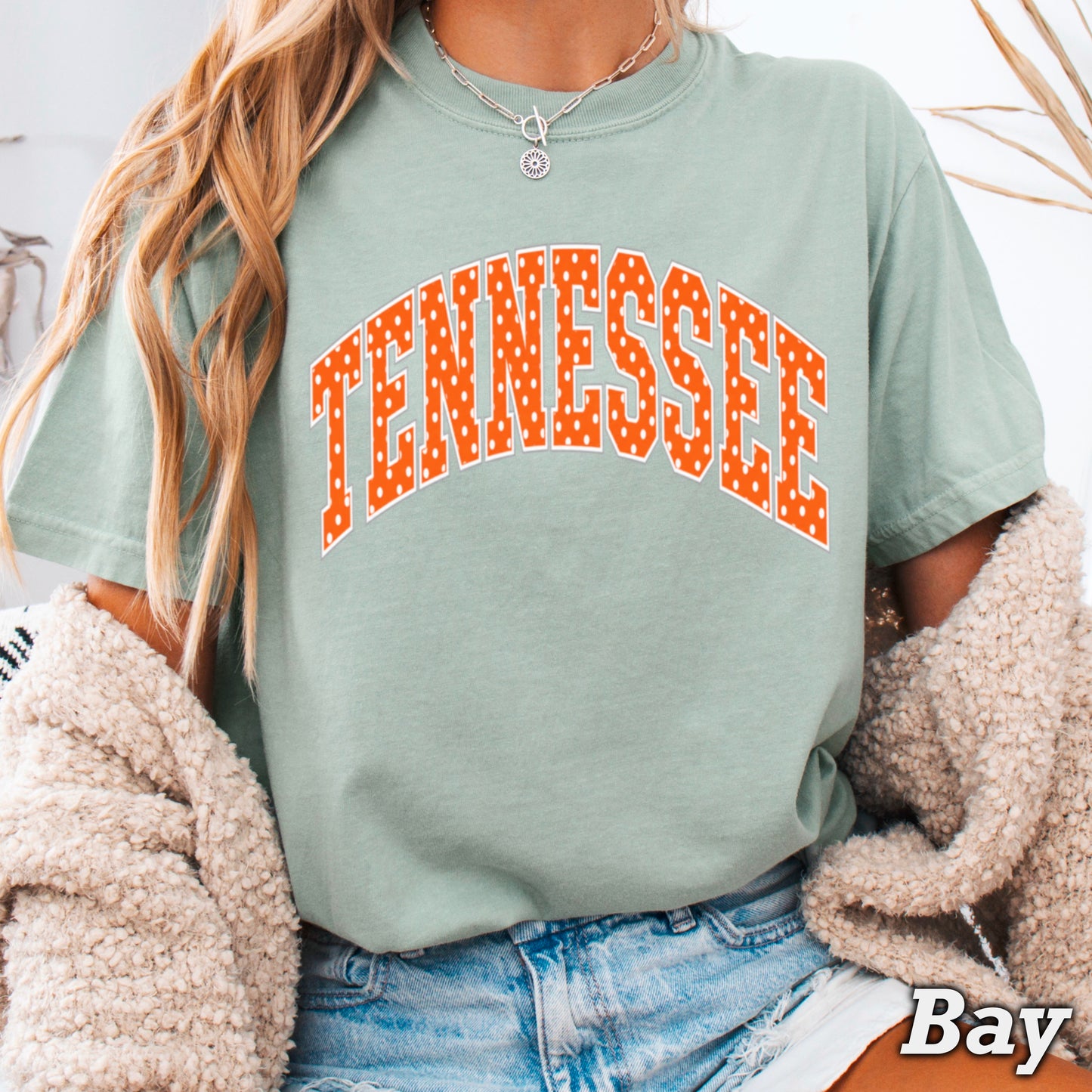 Tennessee Polka Dot Comfort Color Graphic Tee