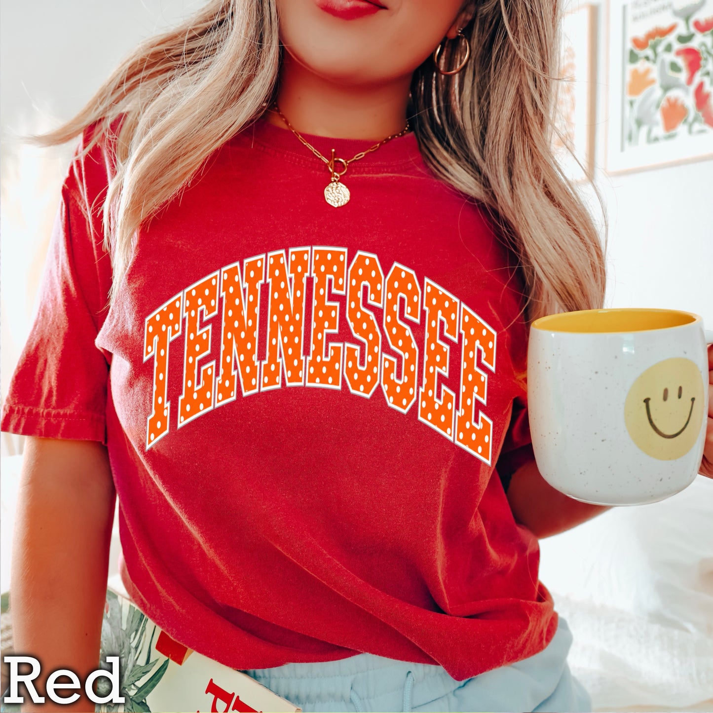 Tennessee Polka Dot Comfort Color Graphic Tee