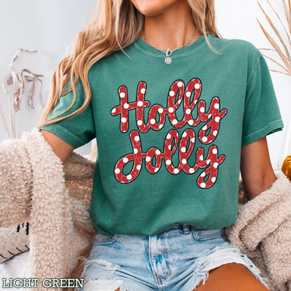 Holly Jolly Comfort Color Graphic Tee