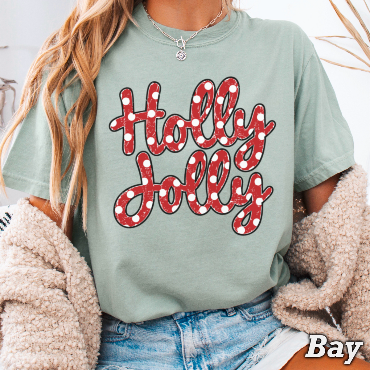 Holly Jolly Comfort Color Graphic Tee
