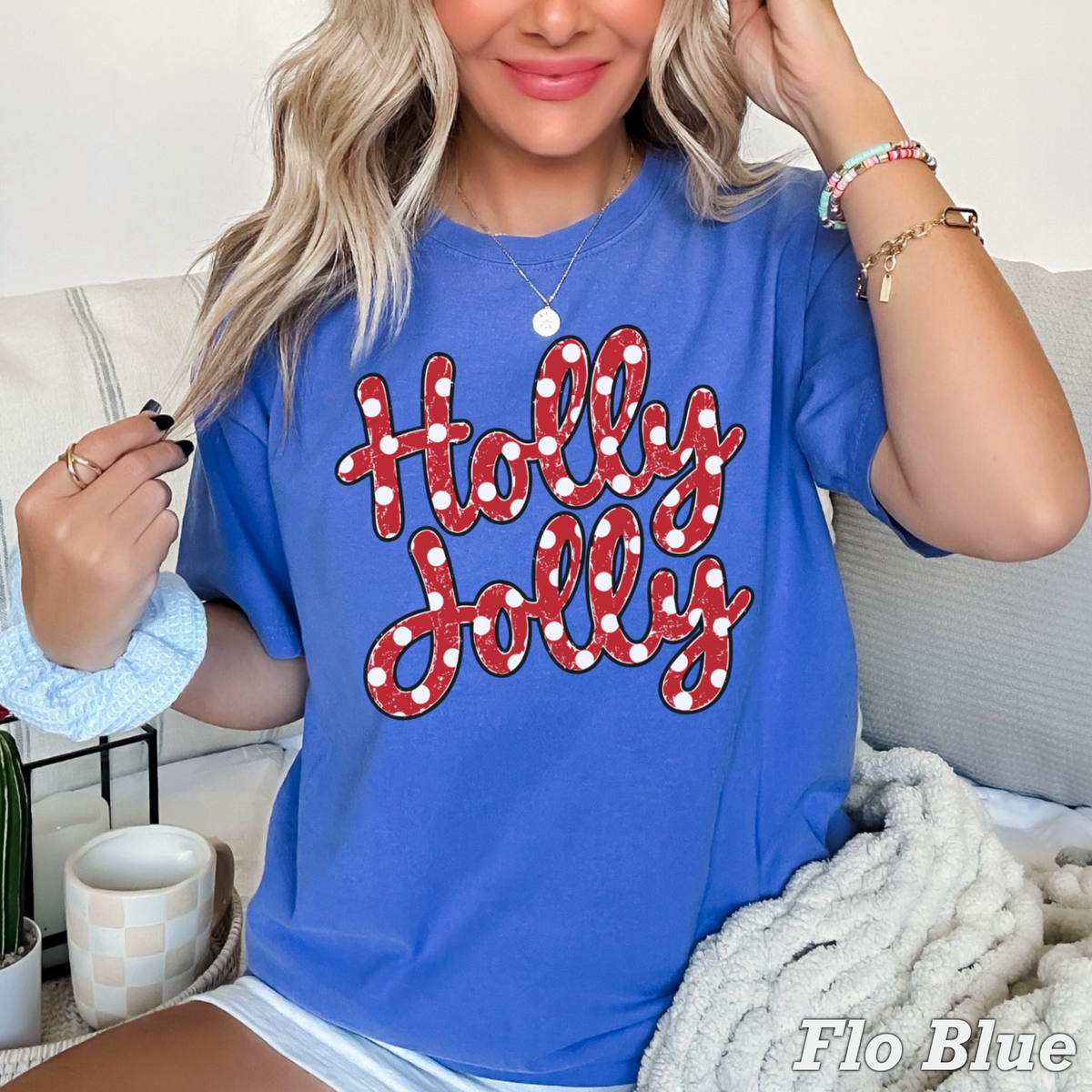 Holly Jolly Comfort Color Graphic Tee