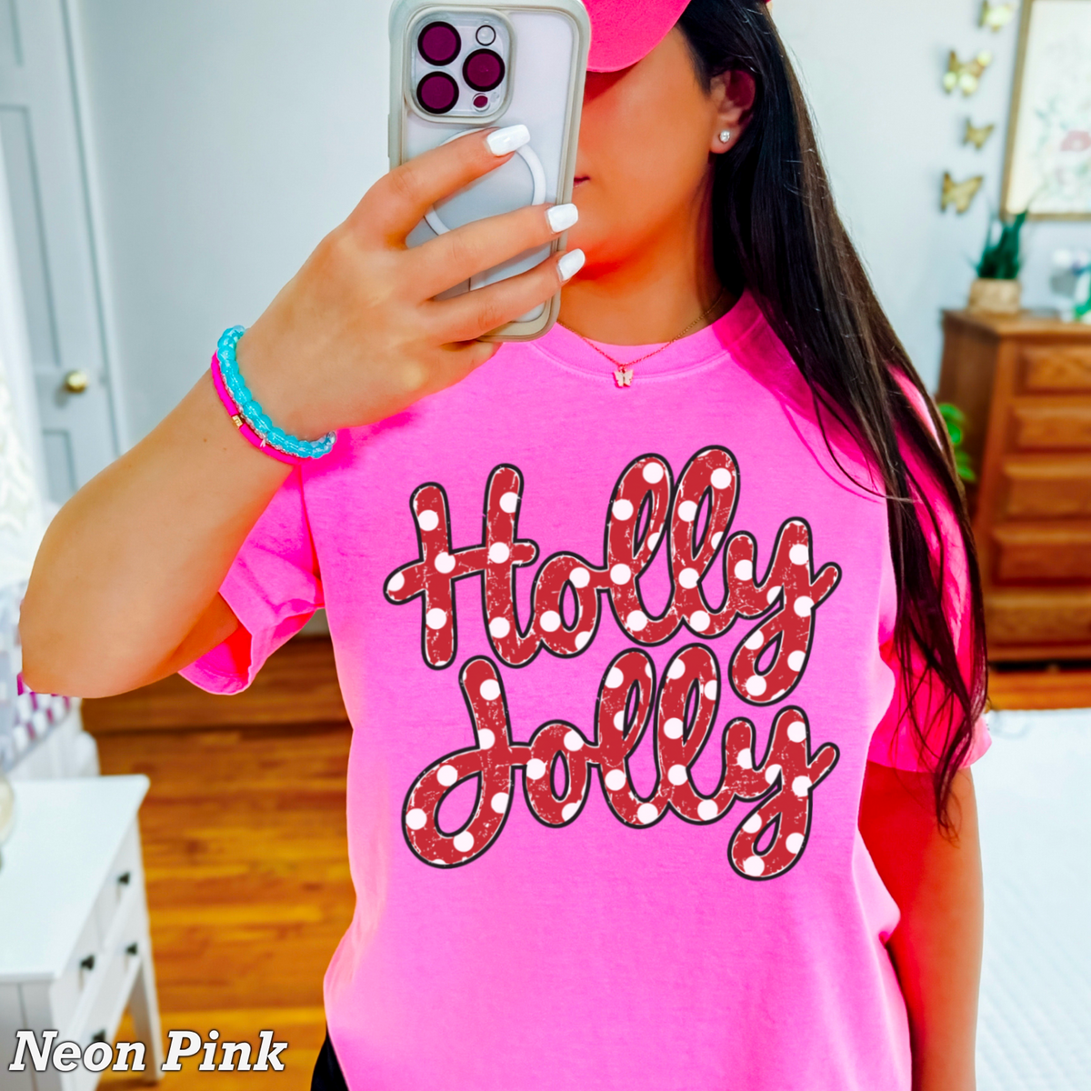 Holly Jolly Comfort Color Graphic Tee