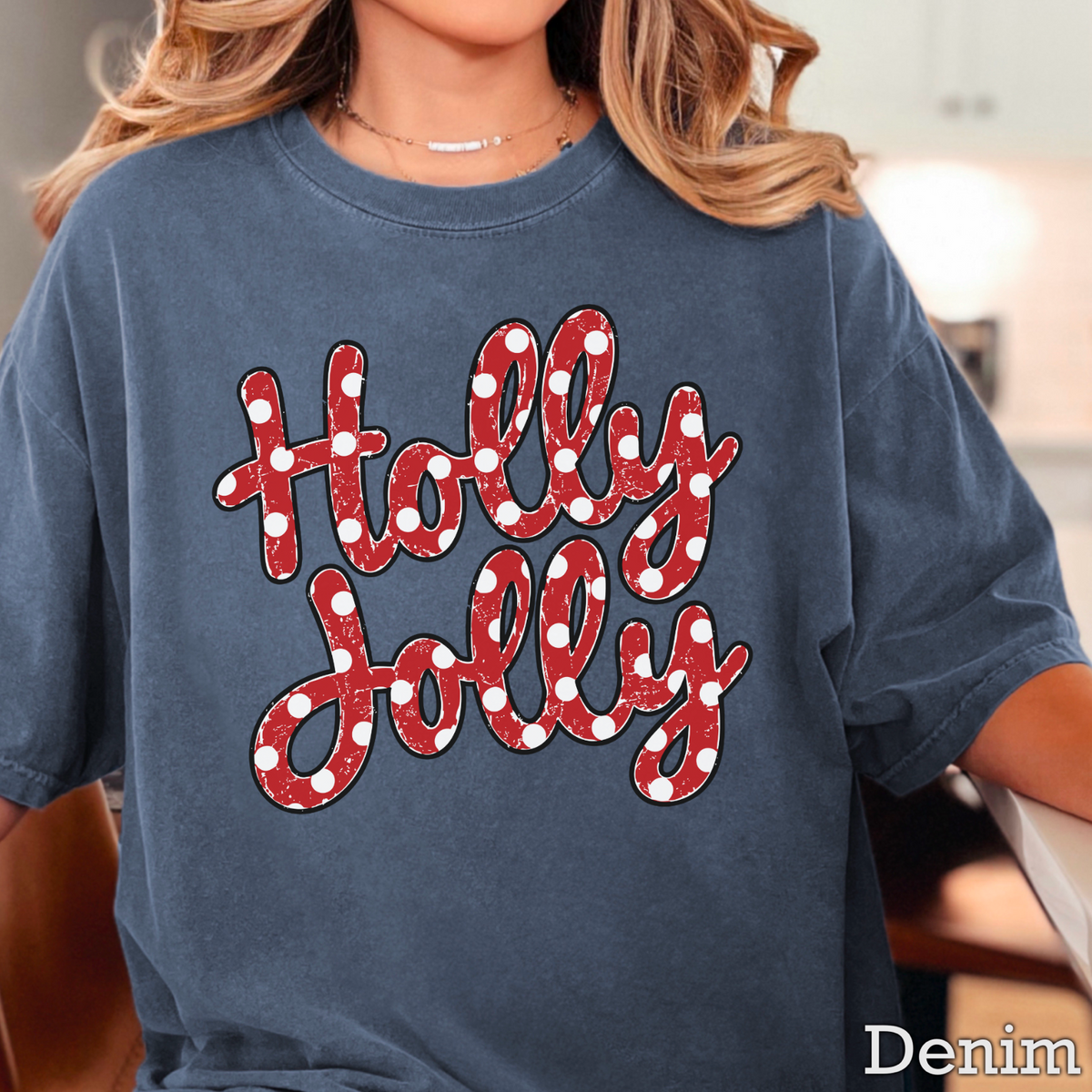 Holly Jolly Comfort Color Graphic Tee