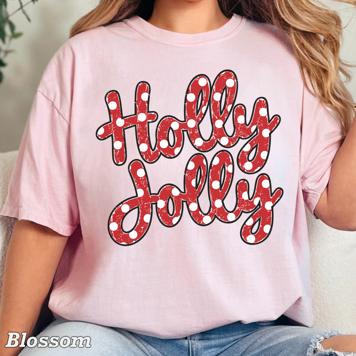 Holly Jolly Comfort Color Graphic Tee