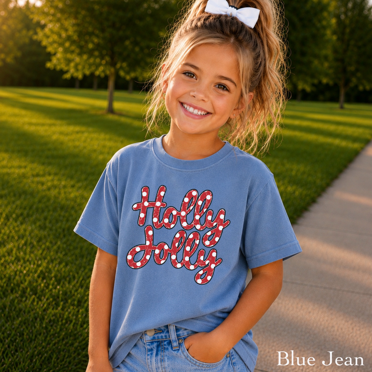 Holly Jolly Youth Comfort Color T-Shirt