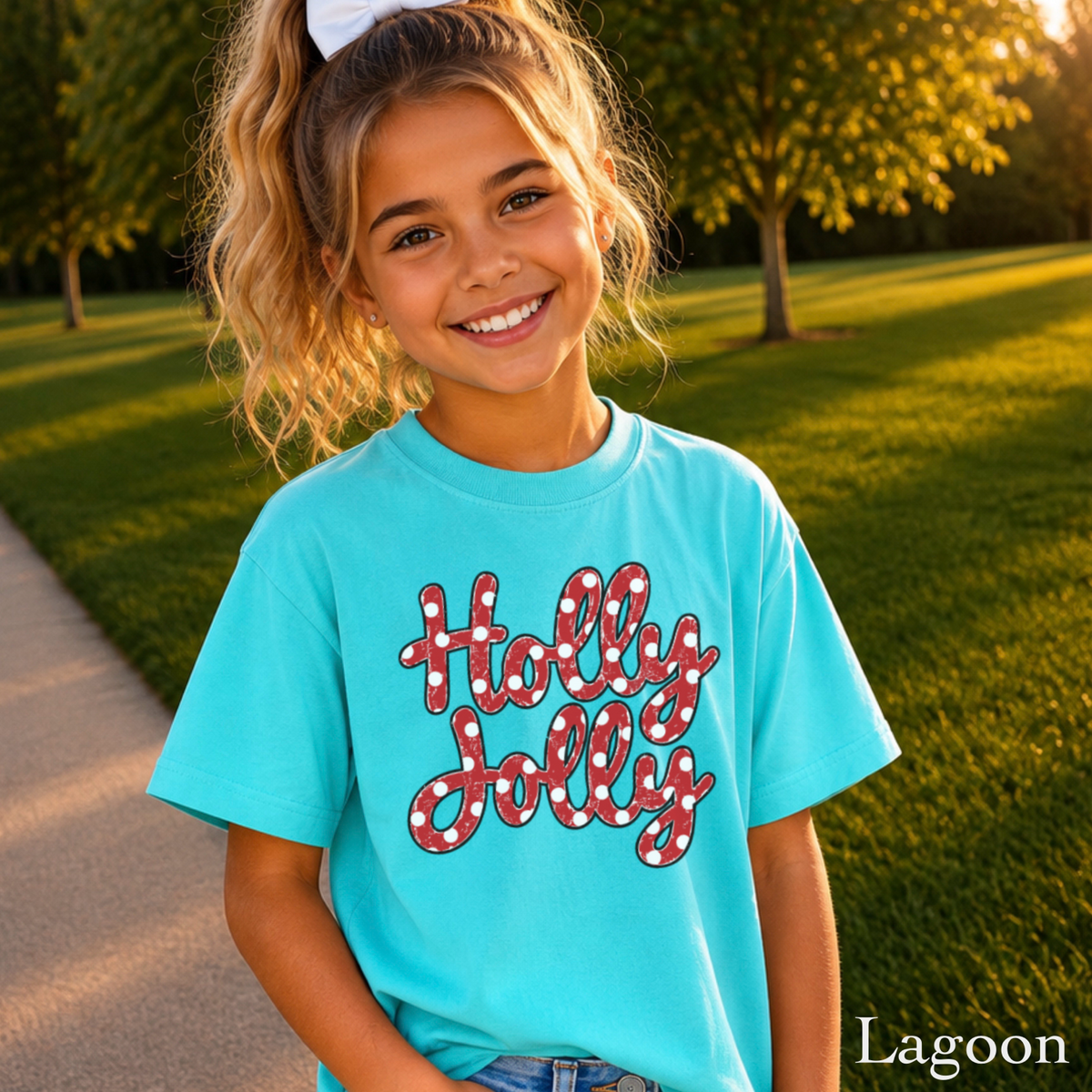 Holly Jolly Youth Comfort Color T-Shirt