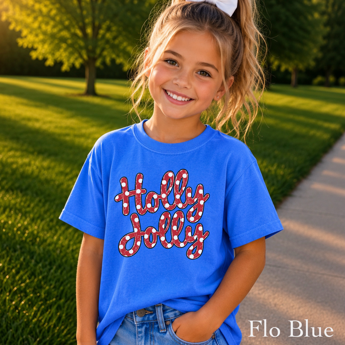 Holly Jolly Youth Comfort Color T-Shirt