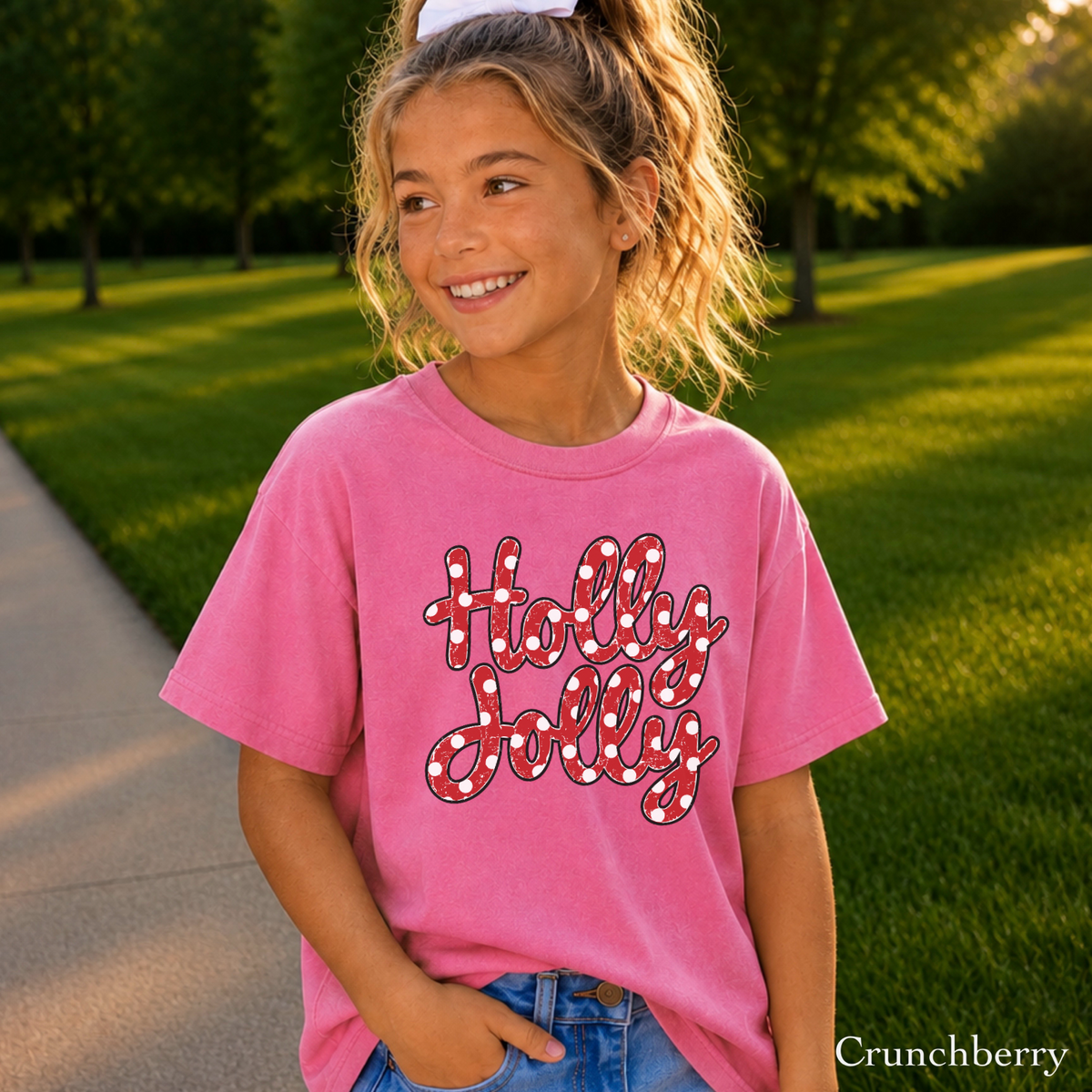 Holly Jolly Youth Comfort Color T-Shirt