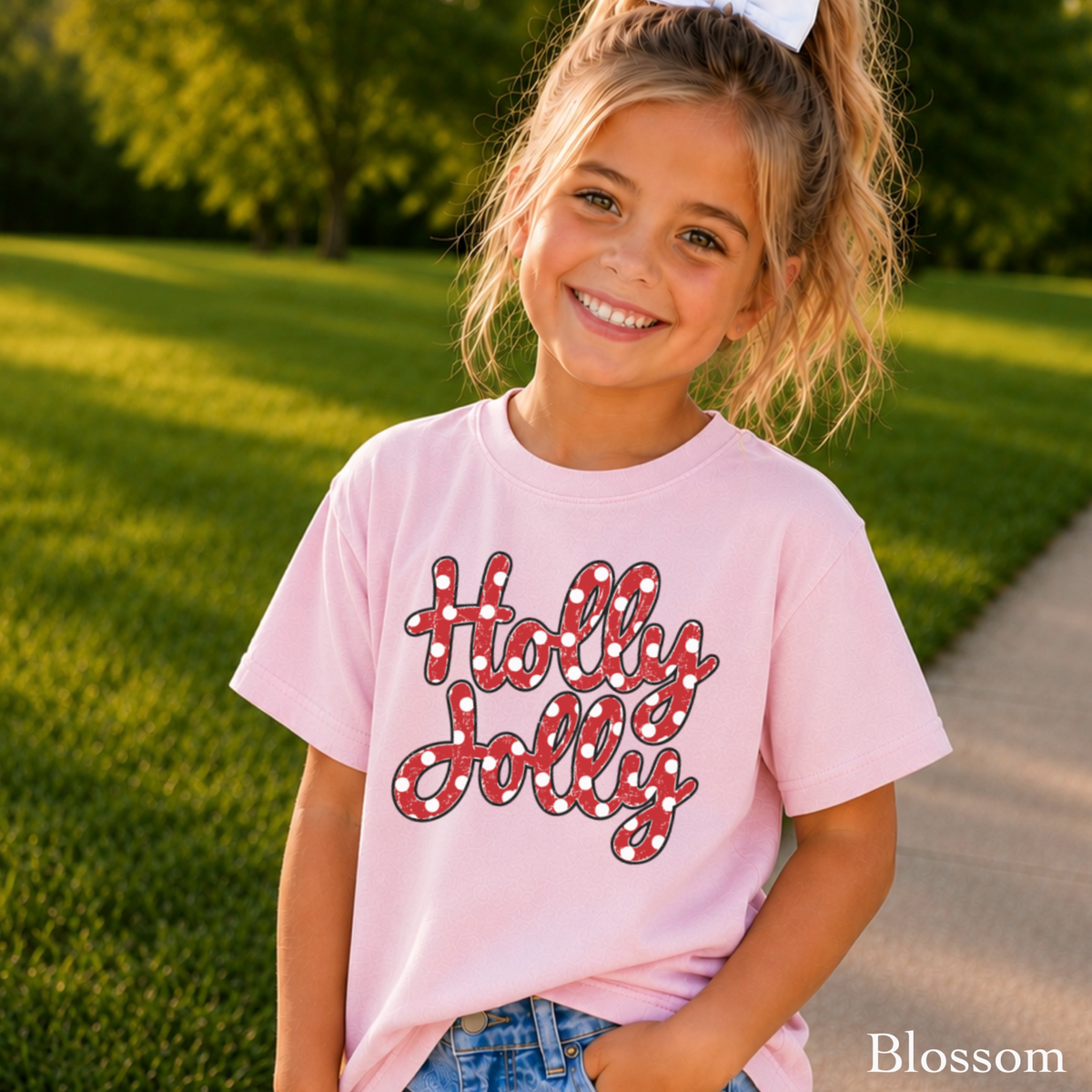 Holly Jolly Youth Comfort Color T-Shirt