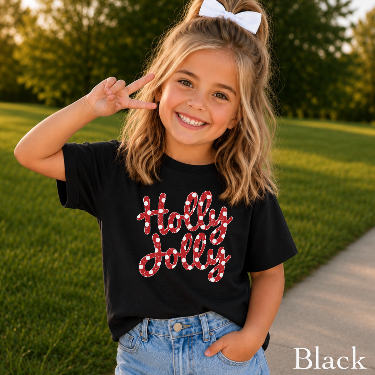 Holly Jolly Youth Comfort Color T-Shirt