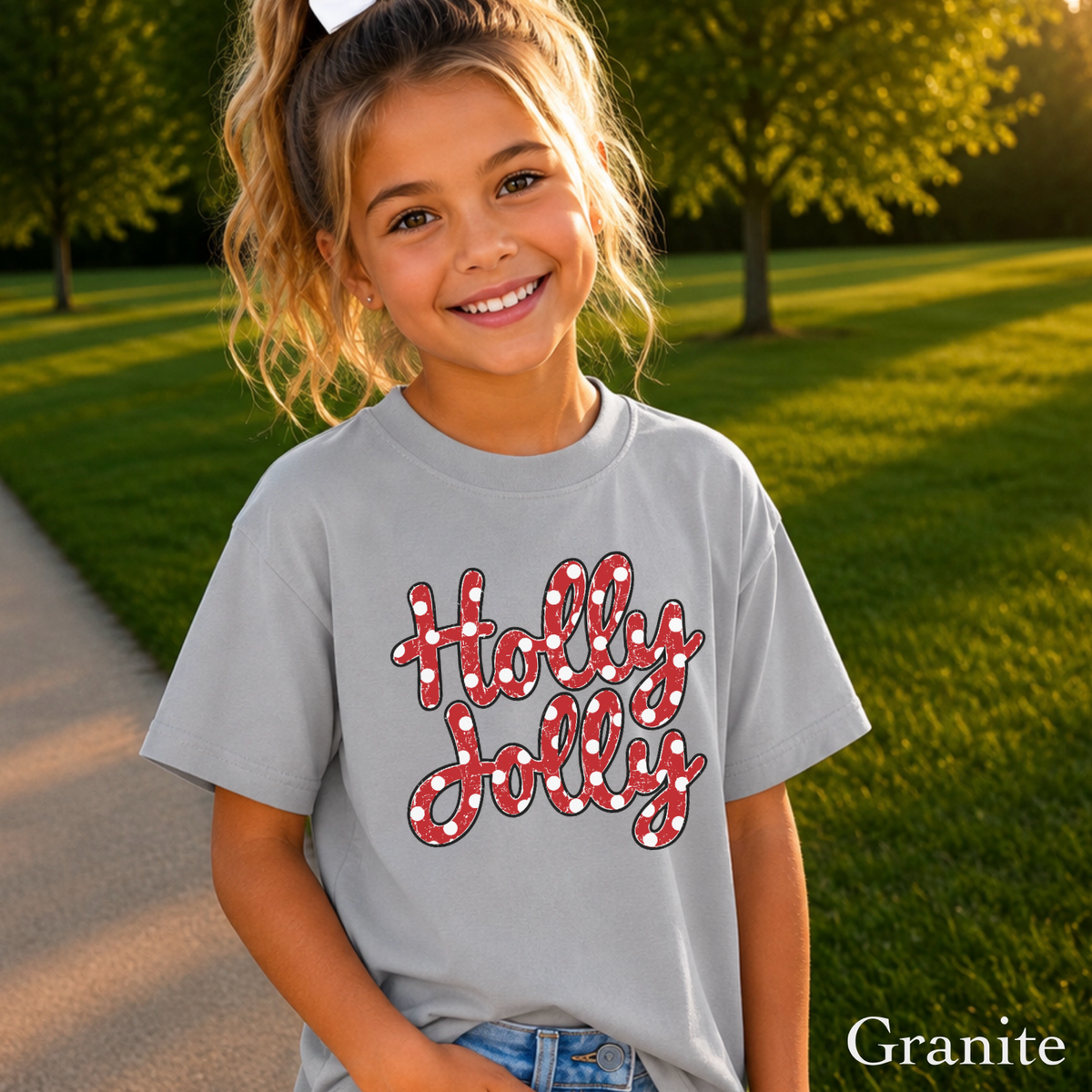 Holly Jolly Youth Comfort Color T-Shirt