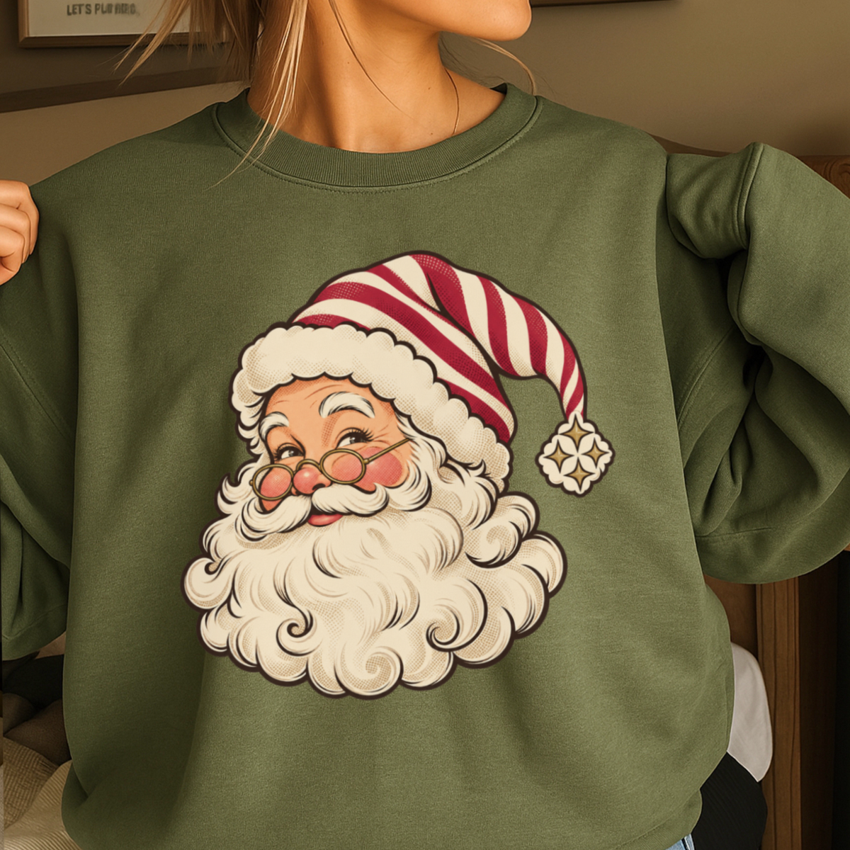 Santa Christmas Crewneck Sweatshirt