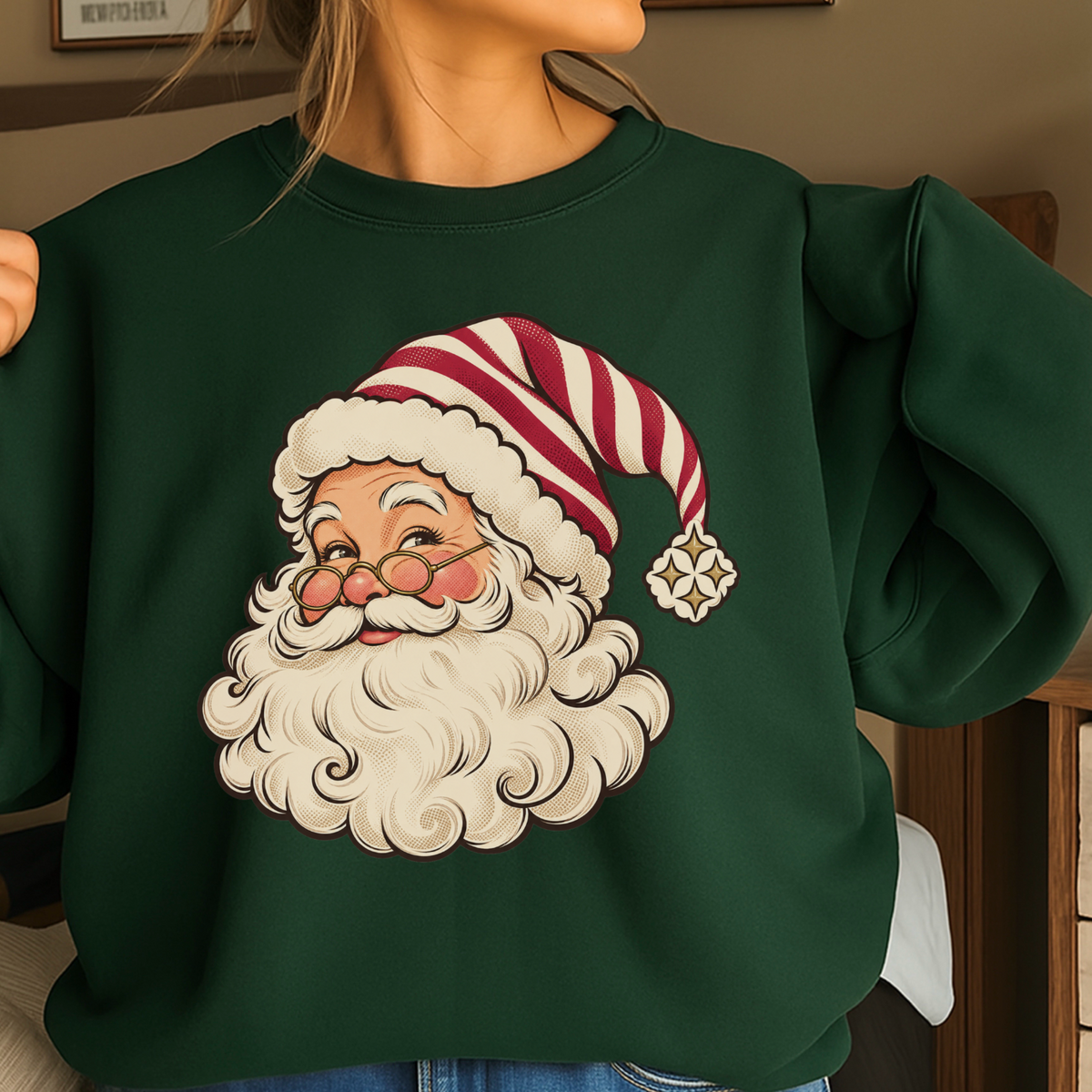 Santa Christmas Crewneck Sweatshirt