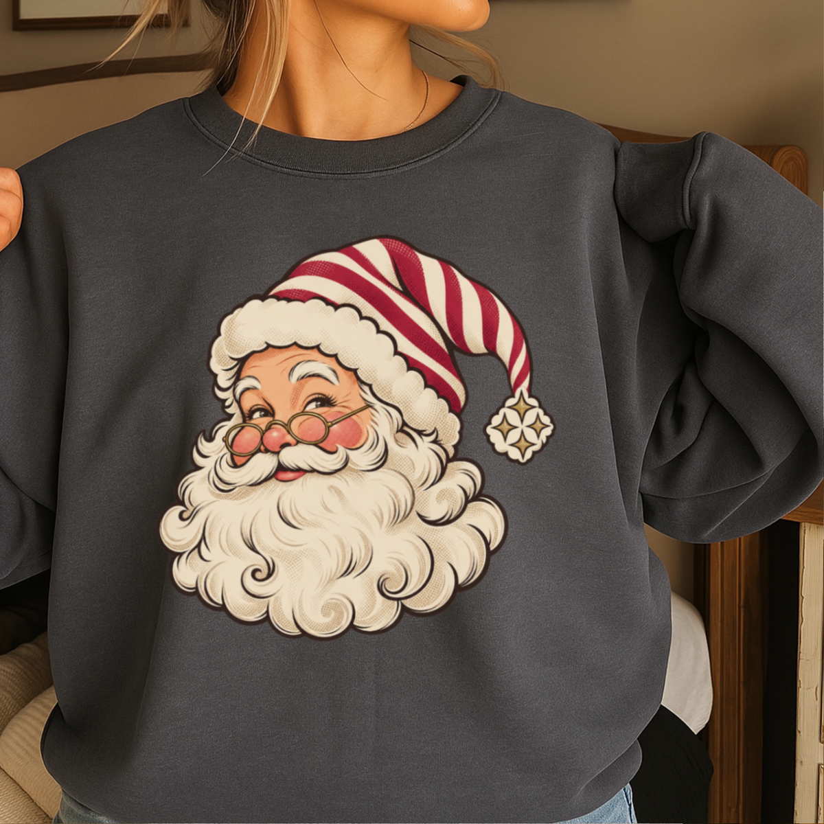 Santa Christmas Crewneck Sweatshirt