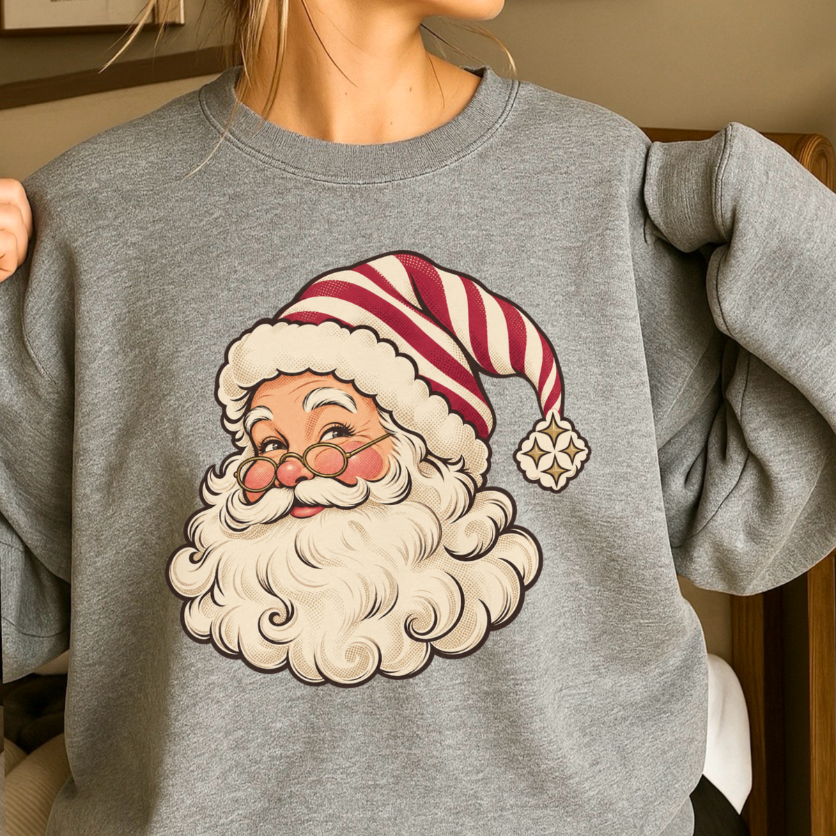 Santa Christmas Crewneck Sweatshirt