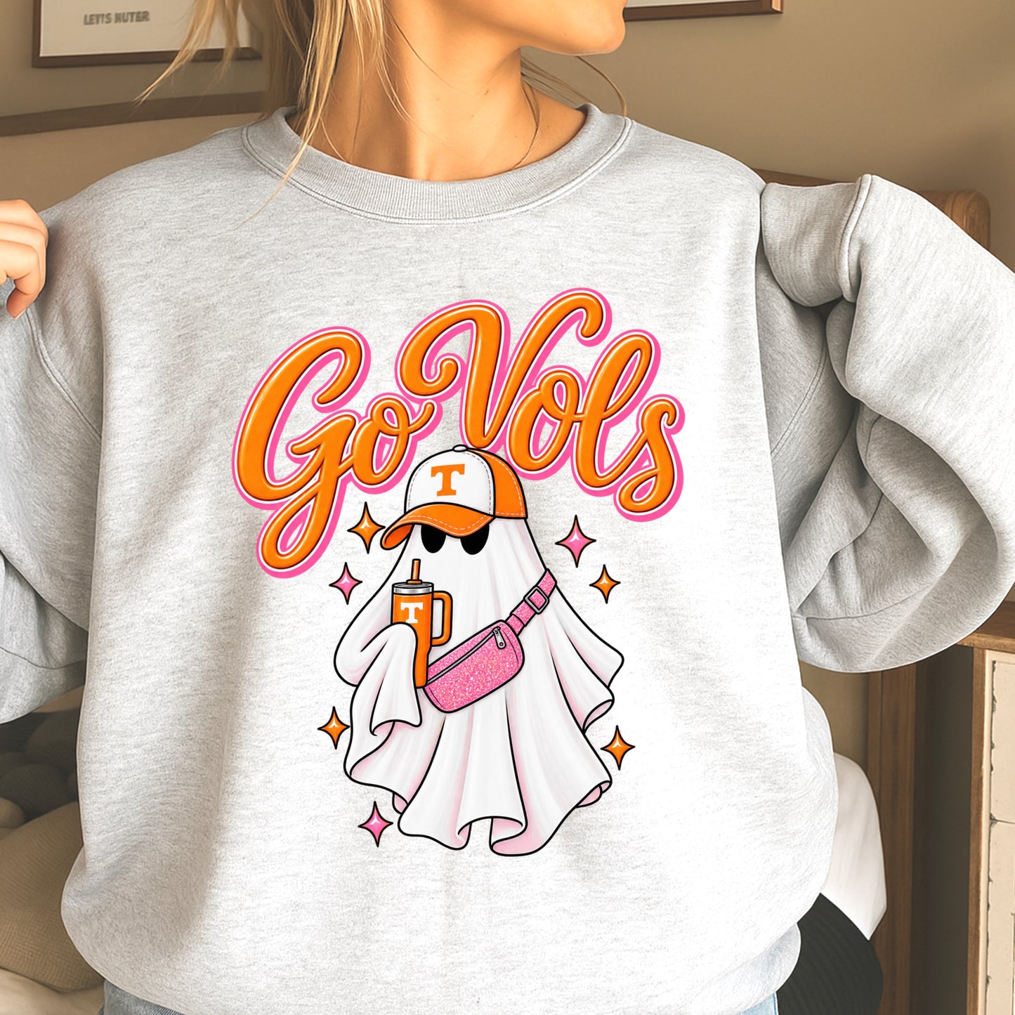 Tennessee Halloween Ghost Crewneck Sweatshirt