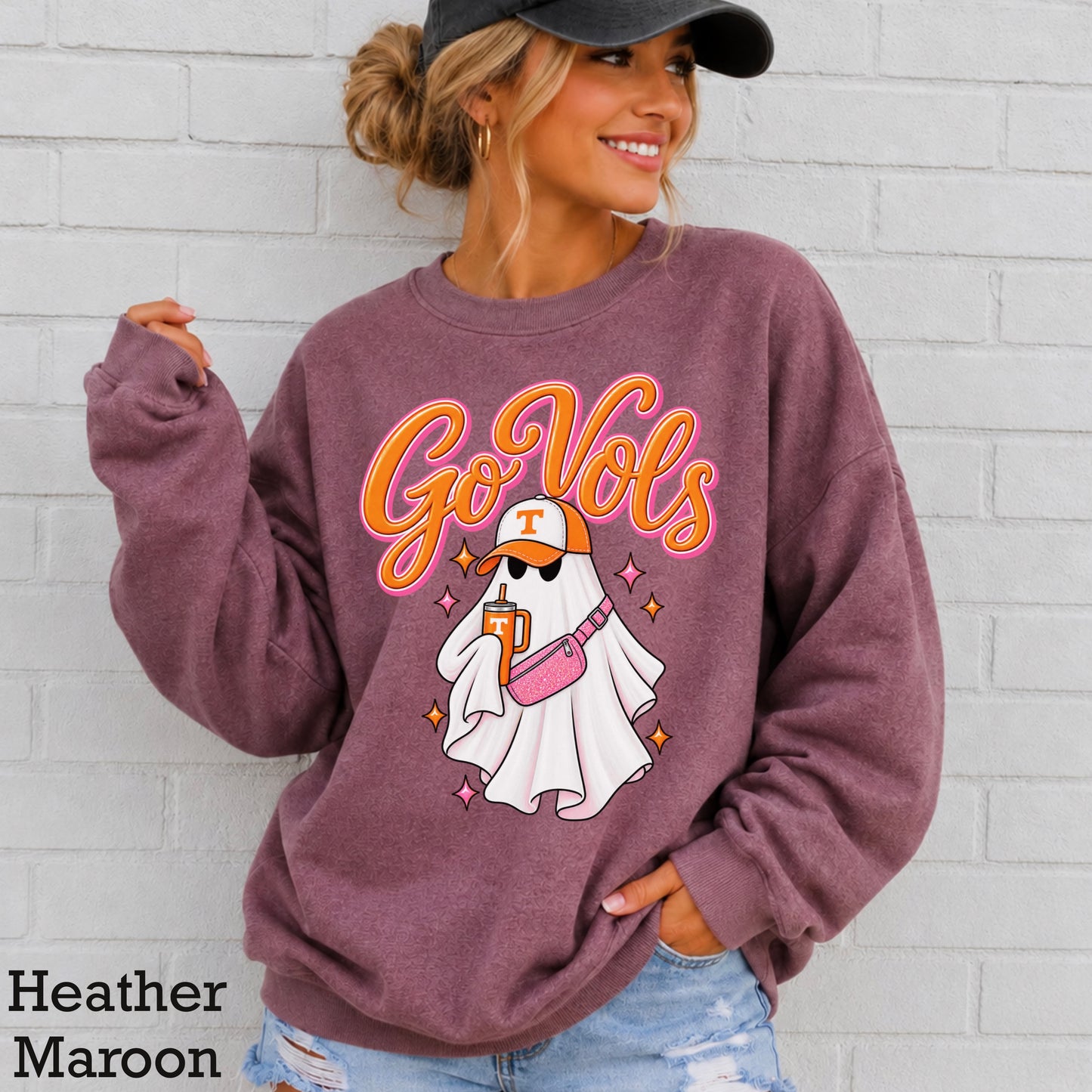 Tennessee Halloween Ghost Crewneck Sweatshirt