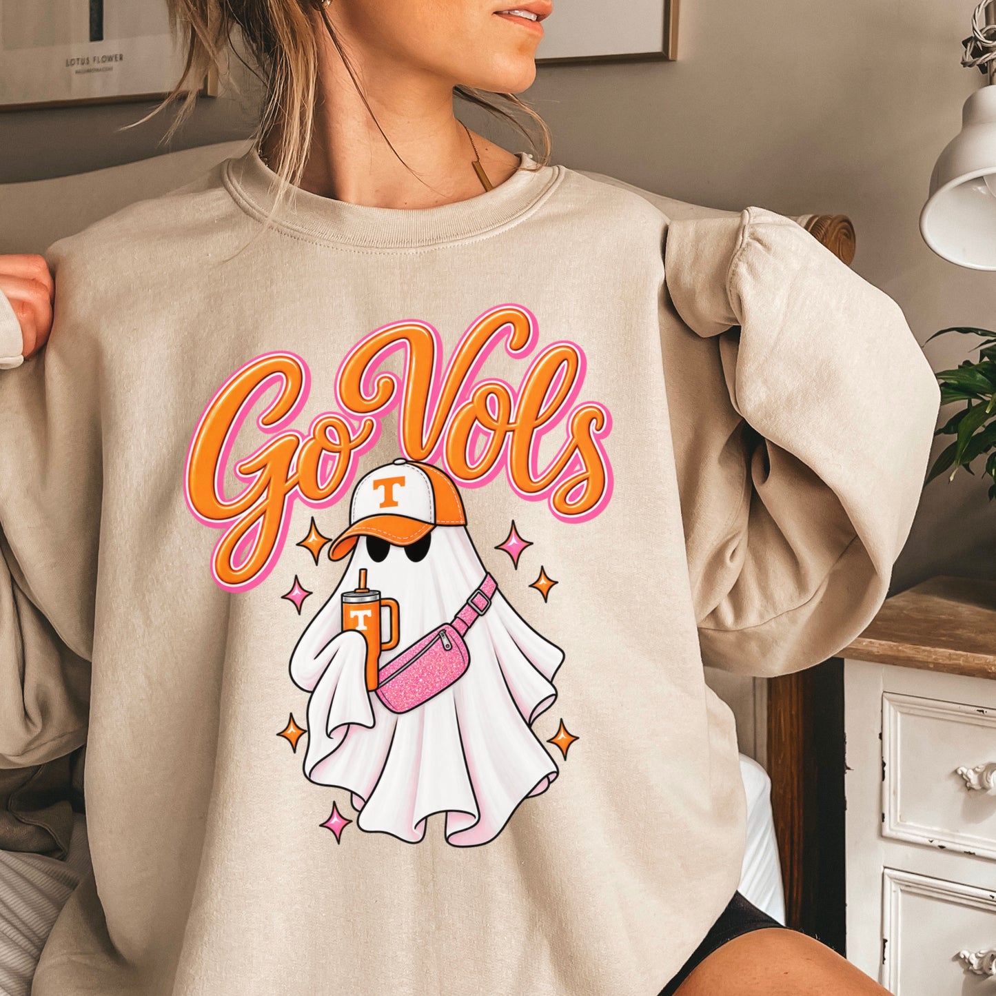 Tennessee Halloween Ghost Crewneck Sweatshirt