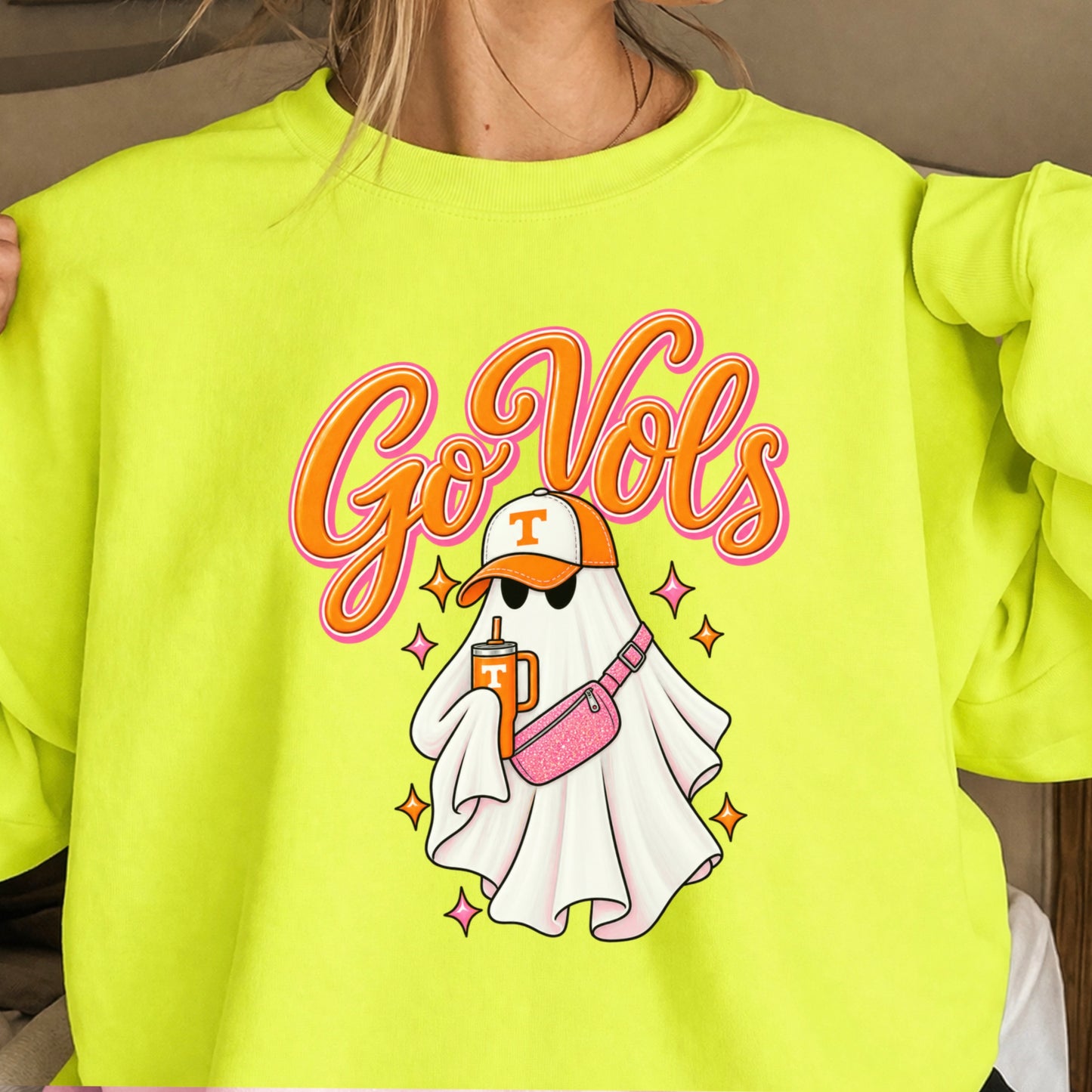 Tennessee Halloween Ghost Crewneck Sweatshirt