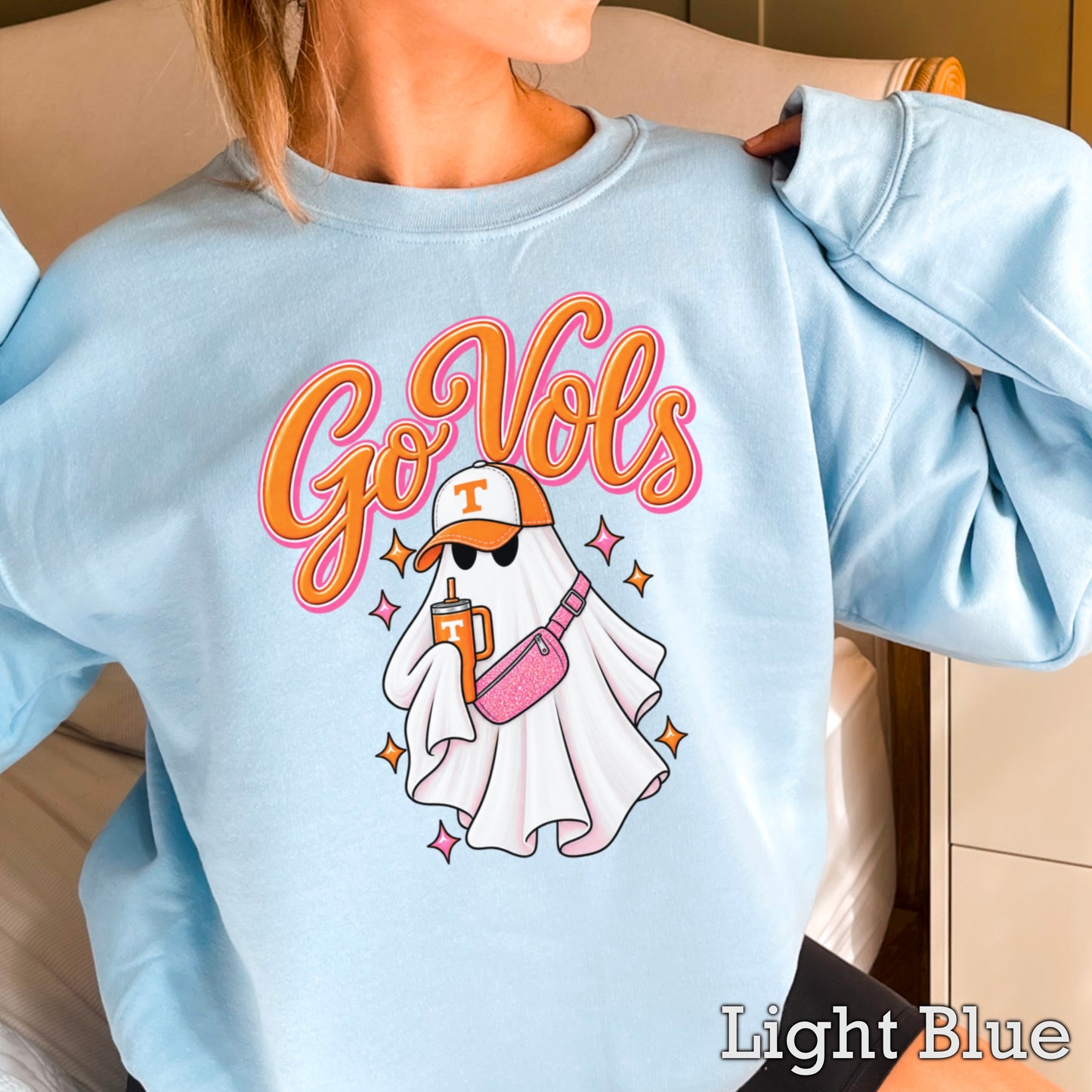 Tennessee Halloween Ghost Crewneck Sweatshirt