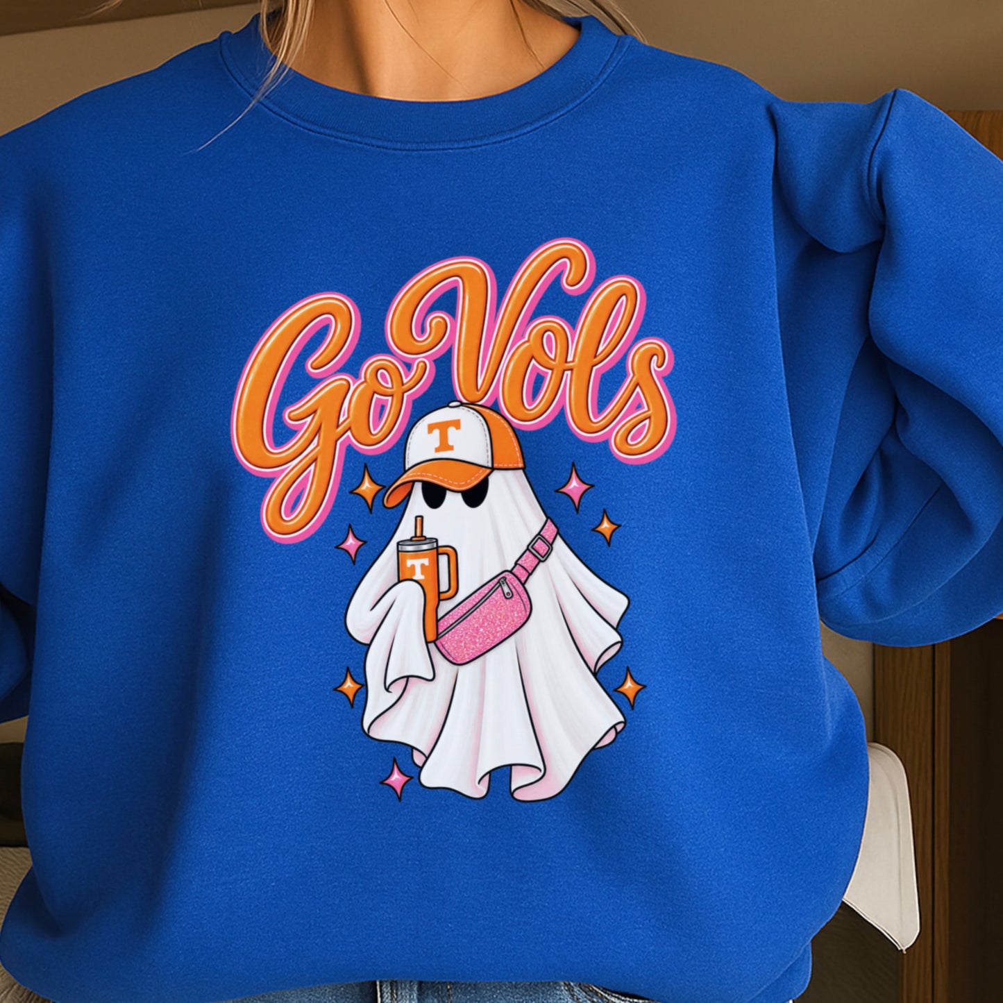 Tennessee Halloween Ghost Crewneck Sweatshirt