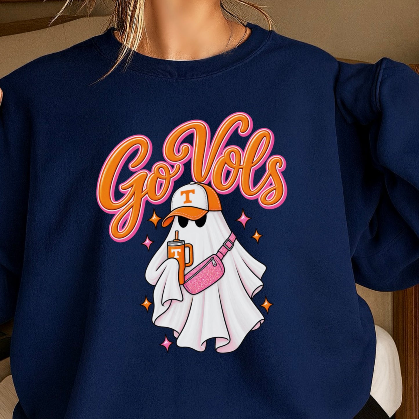 Tennessee Halloween Ghost Crewneck Sweatshirt