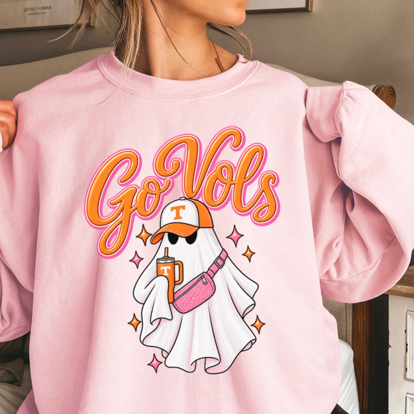 Tennessee Halloween Ghost Crewneck Sweatshirt