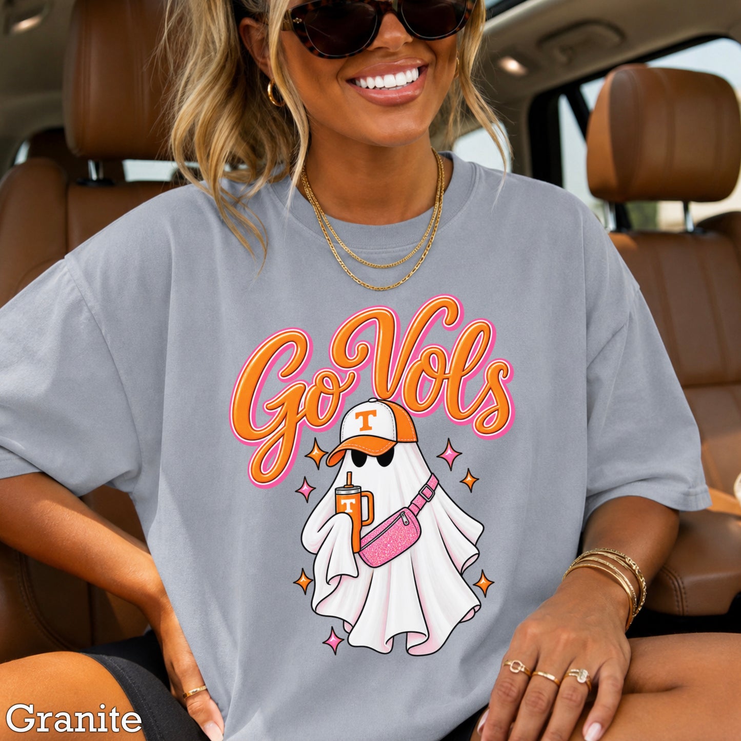 Tennessee Halloween Ghost Comfort Color Graphic Tee